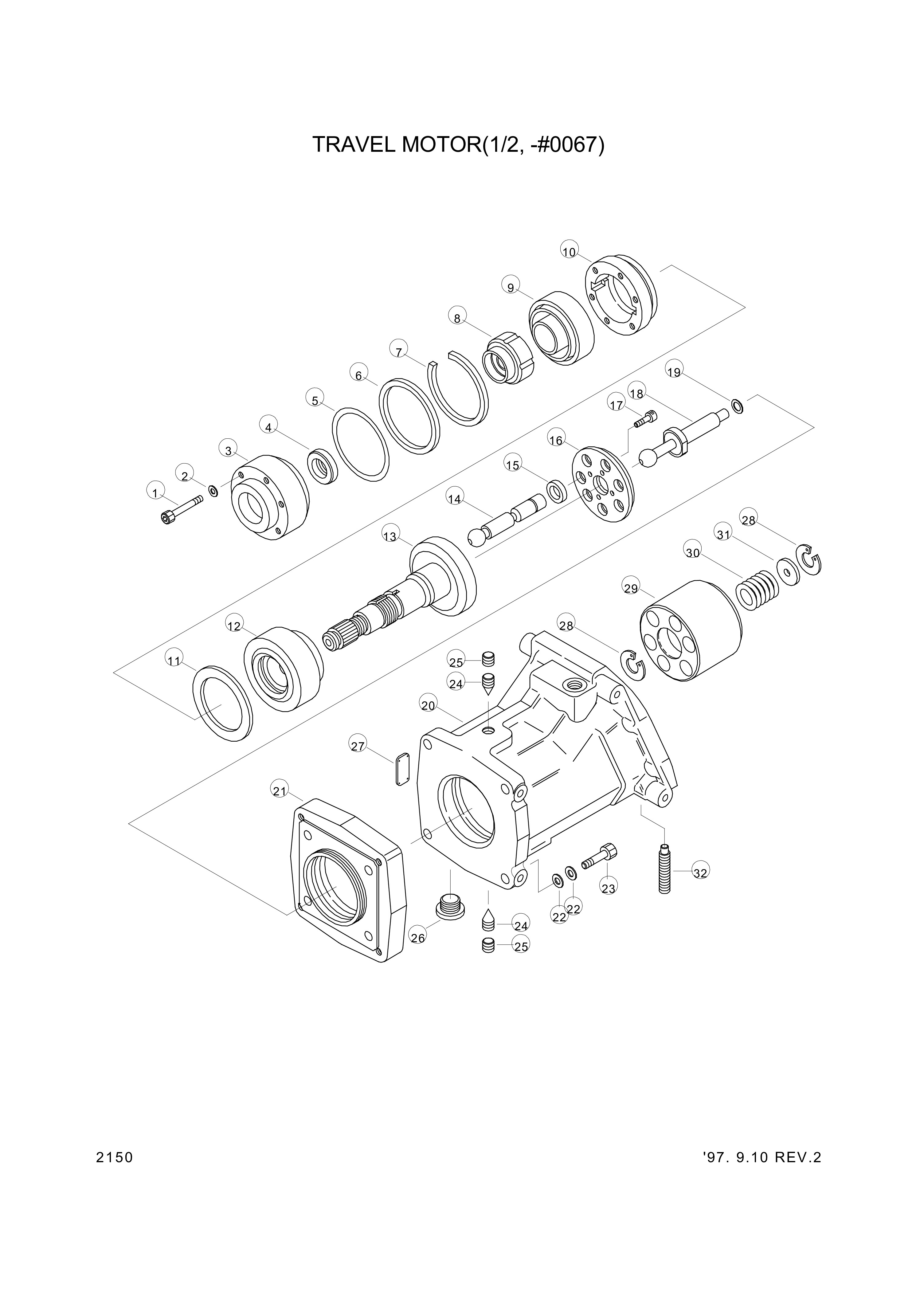 drawing for Hyundai Construction Equipment 000.924.73.66 - BEARING-TAPER ROLLER (figure 1)