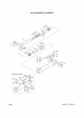 drawing for Hyundai Construction Equipment 330-16 - SEAL-PISTON (figure 4)