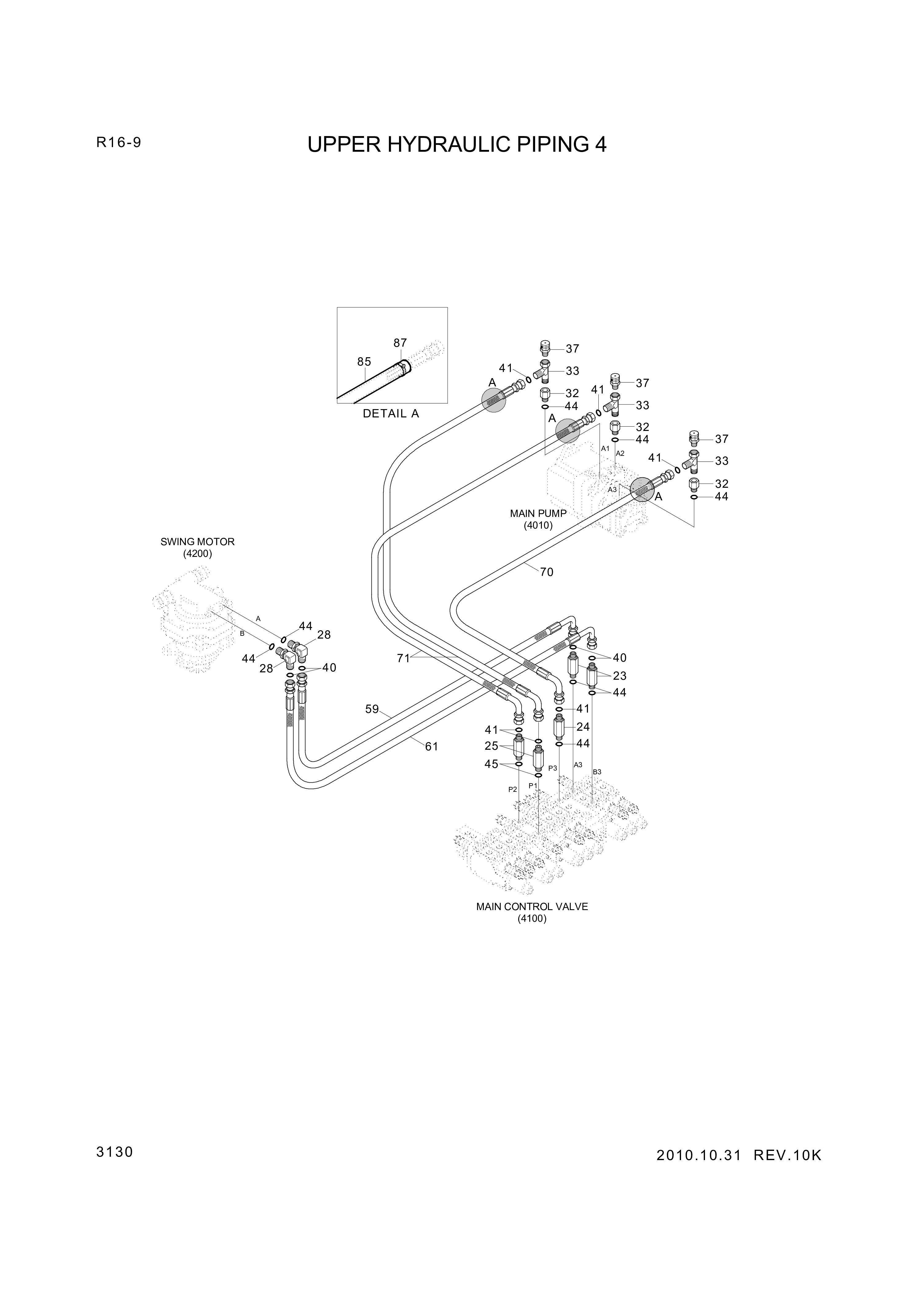 drawing for Hyundai Construction Equipment P930-065023 - HOSE ASSY-ORFS&THD (figure 1)