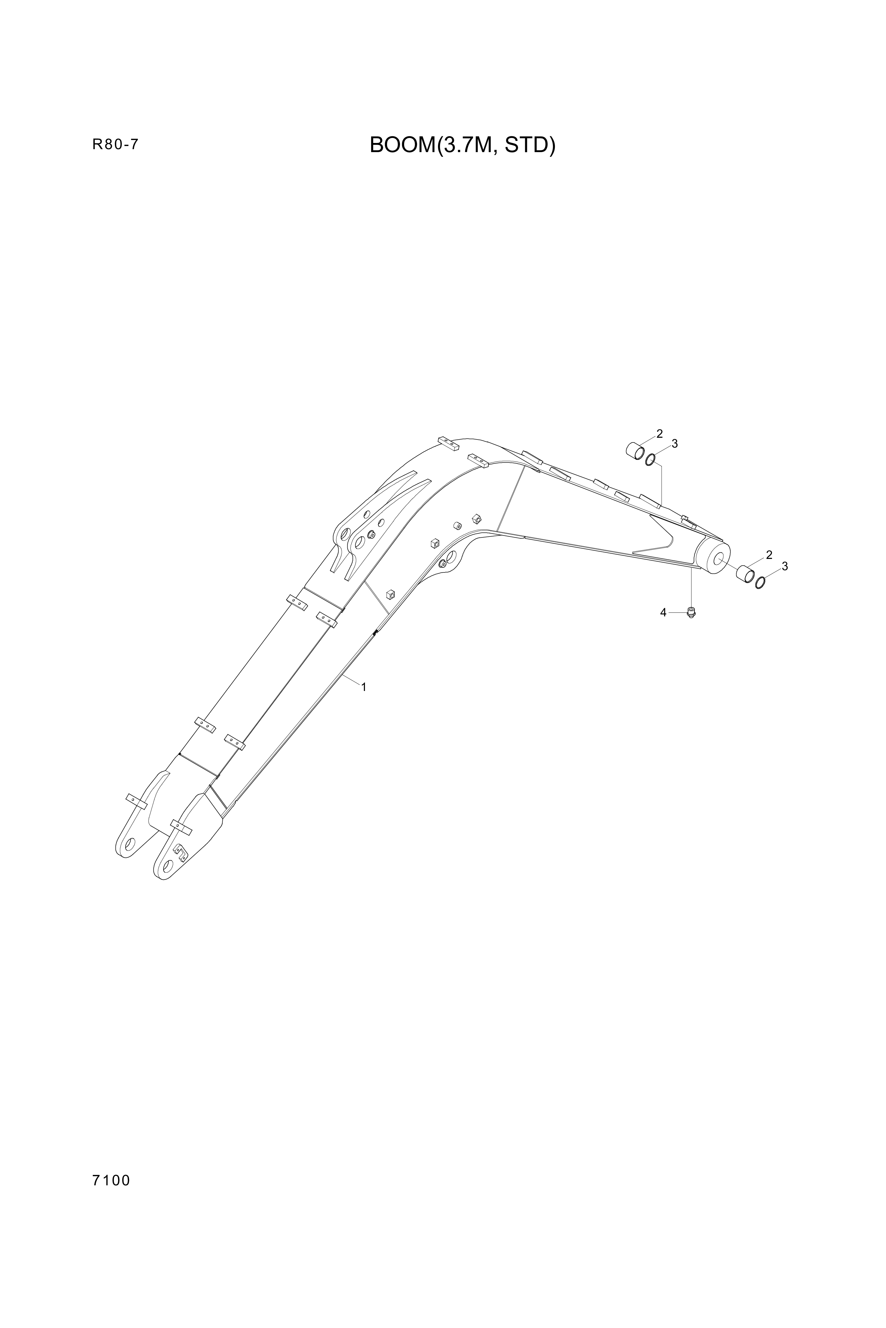 drawing for Hyundai Construction Equipment 61EN-12170 - BUSHING-BRONZE (figure 1)