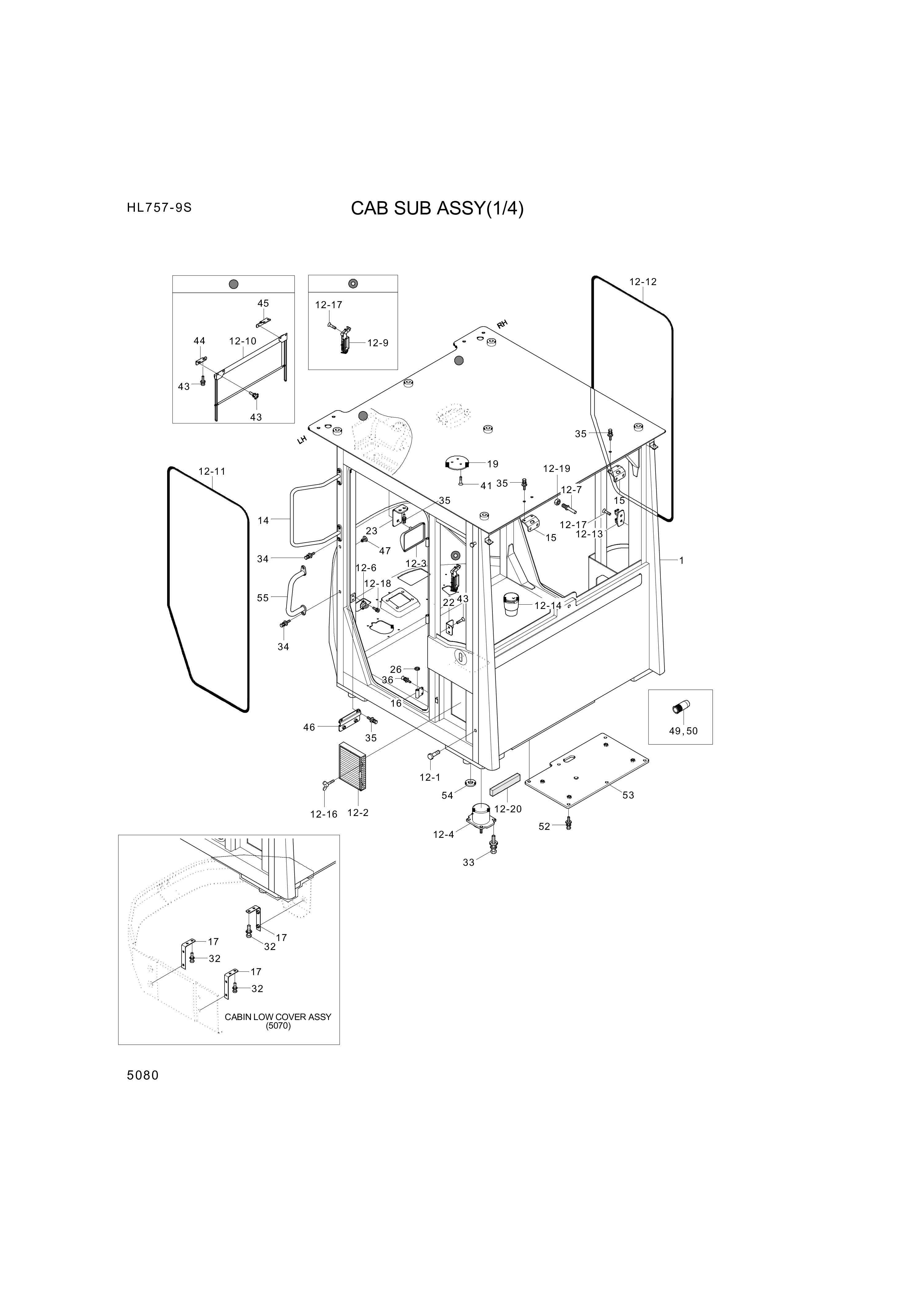 drawing for Hyundai Construction Equipment S141-040156 - BOLT-FLAT (figure 5)