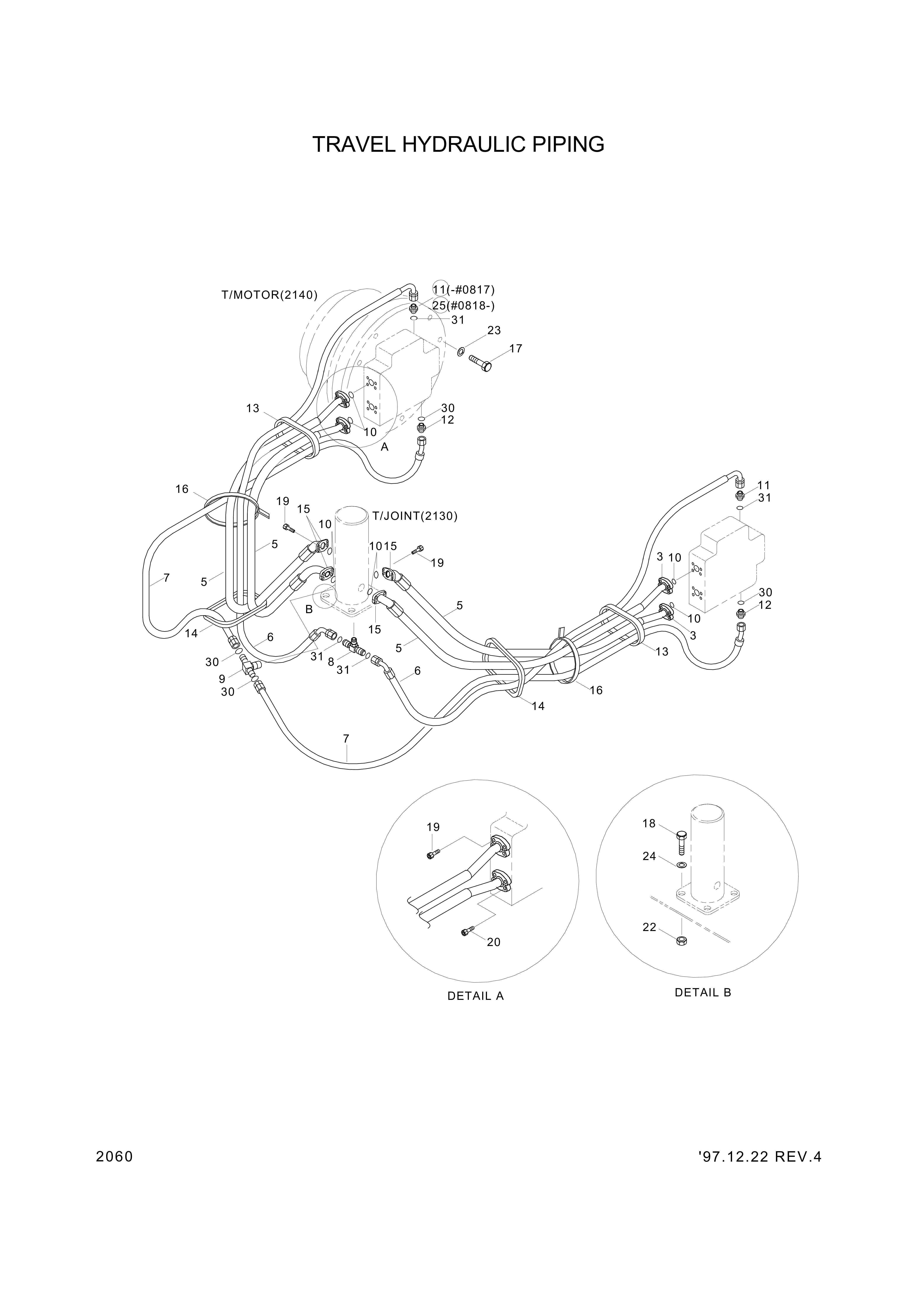 Technical drawing of Hyundai Construction Equipment S207-161004 NUT-HEX with dimensions and layout (figure 2)