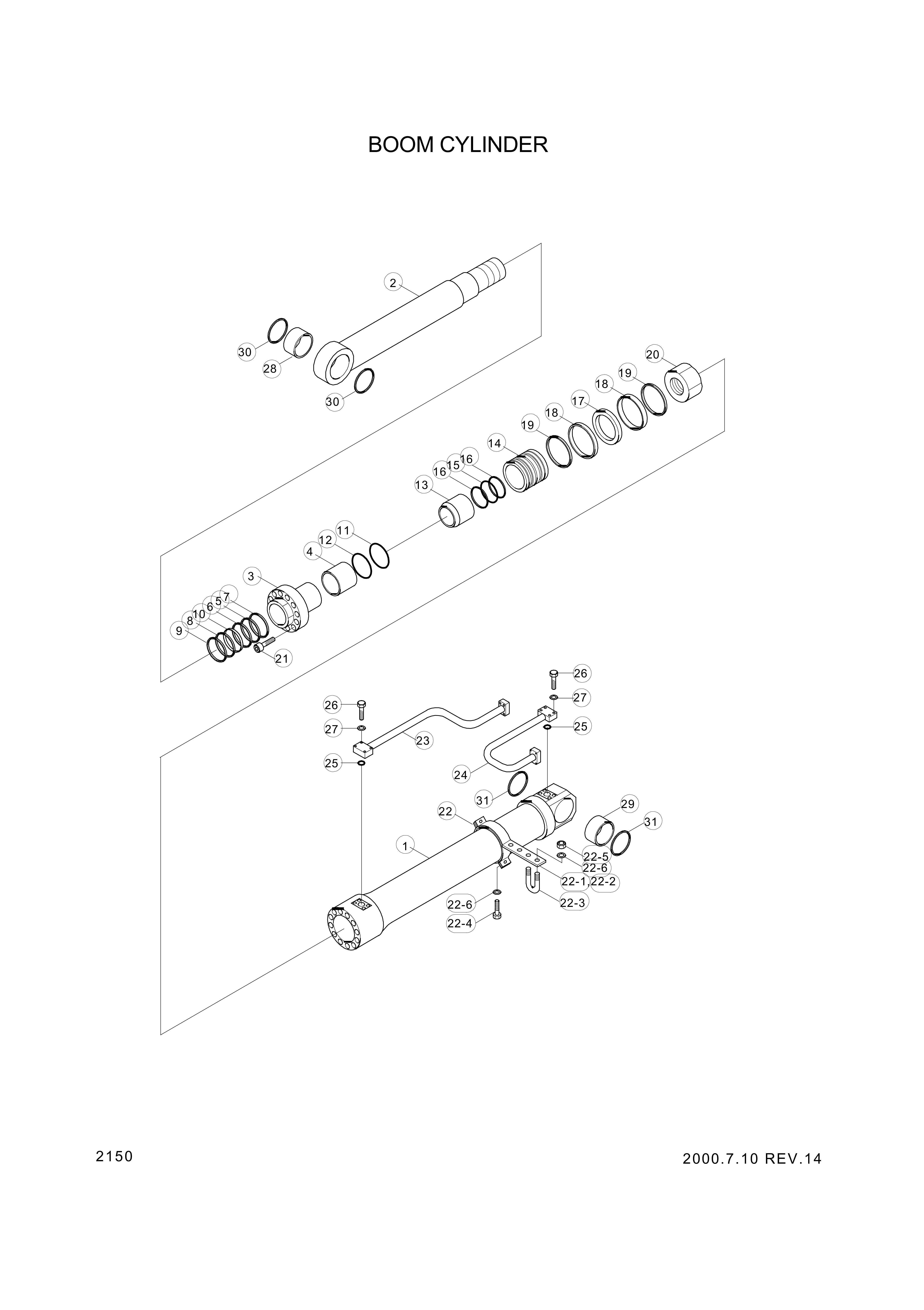 drawing for Hyundai Construction Equipment 302-22 - BOLT (figure 2)