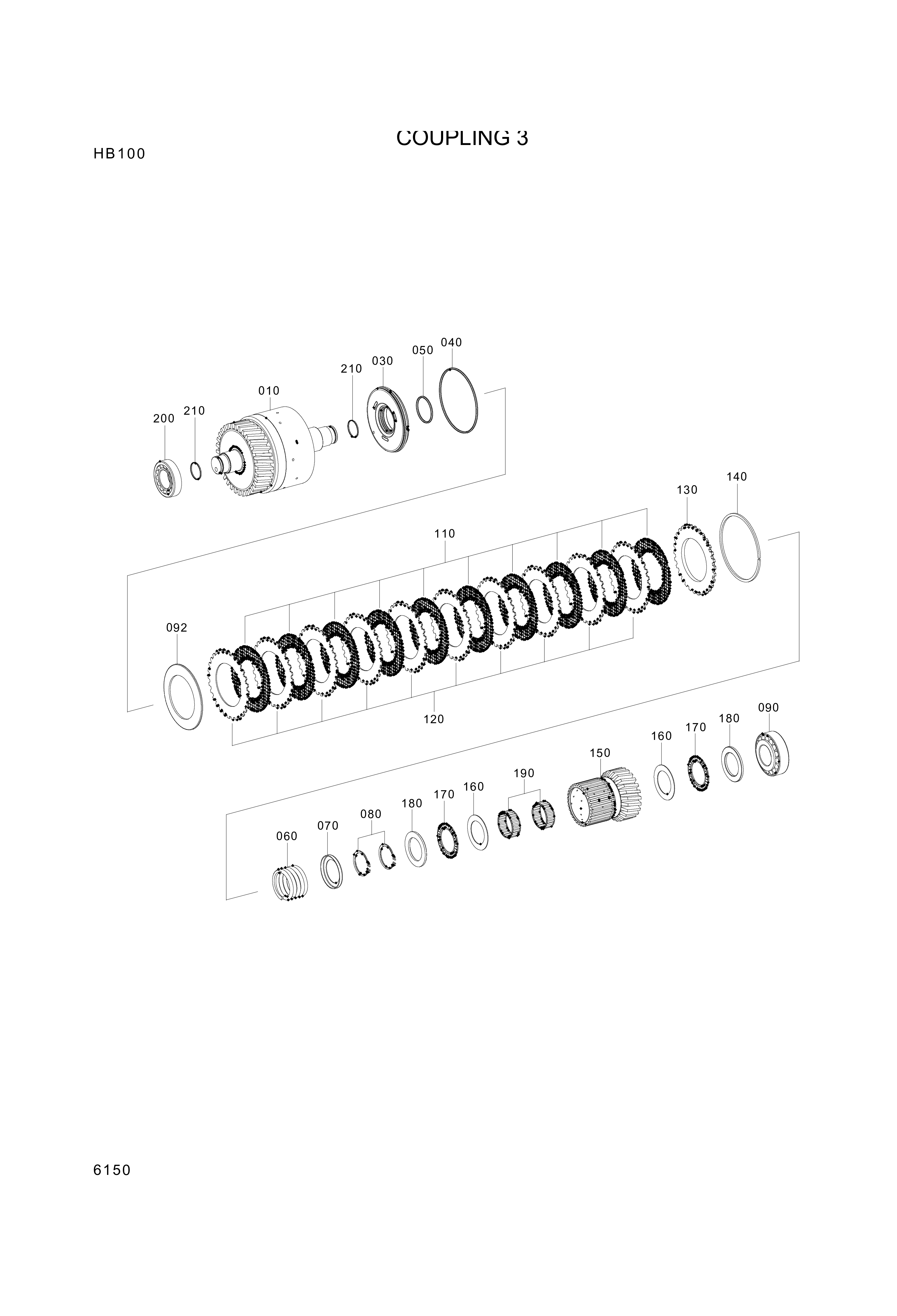 drawing for Hyundai Construction Equipment ZGAQ-03020 - DISC-RUNNING (figure 3)