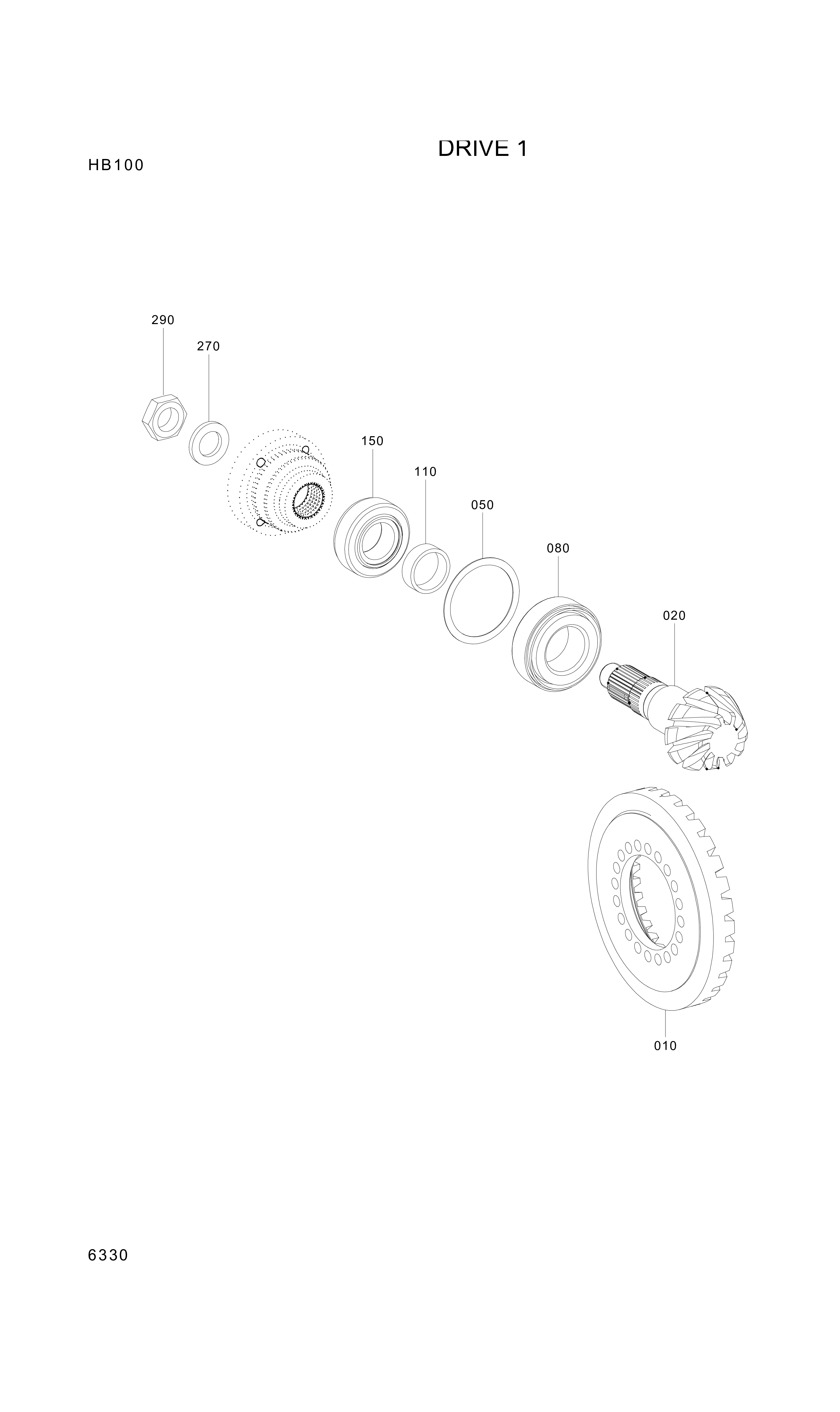drawing for Hyundai Construction Equipment 0635-501-171 - RING-INNER BEAR (figure 1)