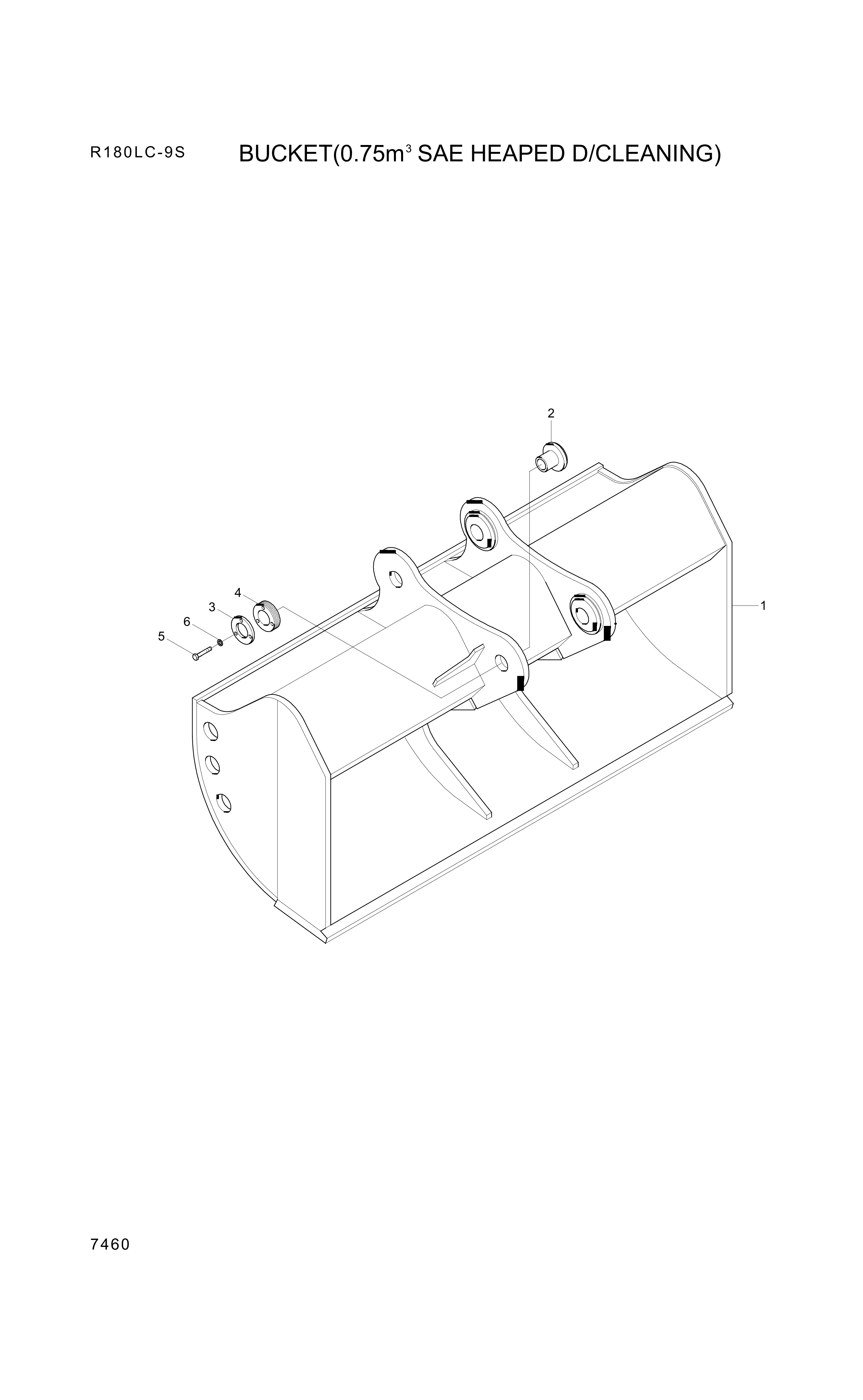 drawing for Hyundai Construction Equipment 61EK-31360 - PLATE-COVER (figure 2)
