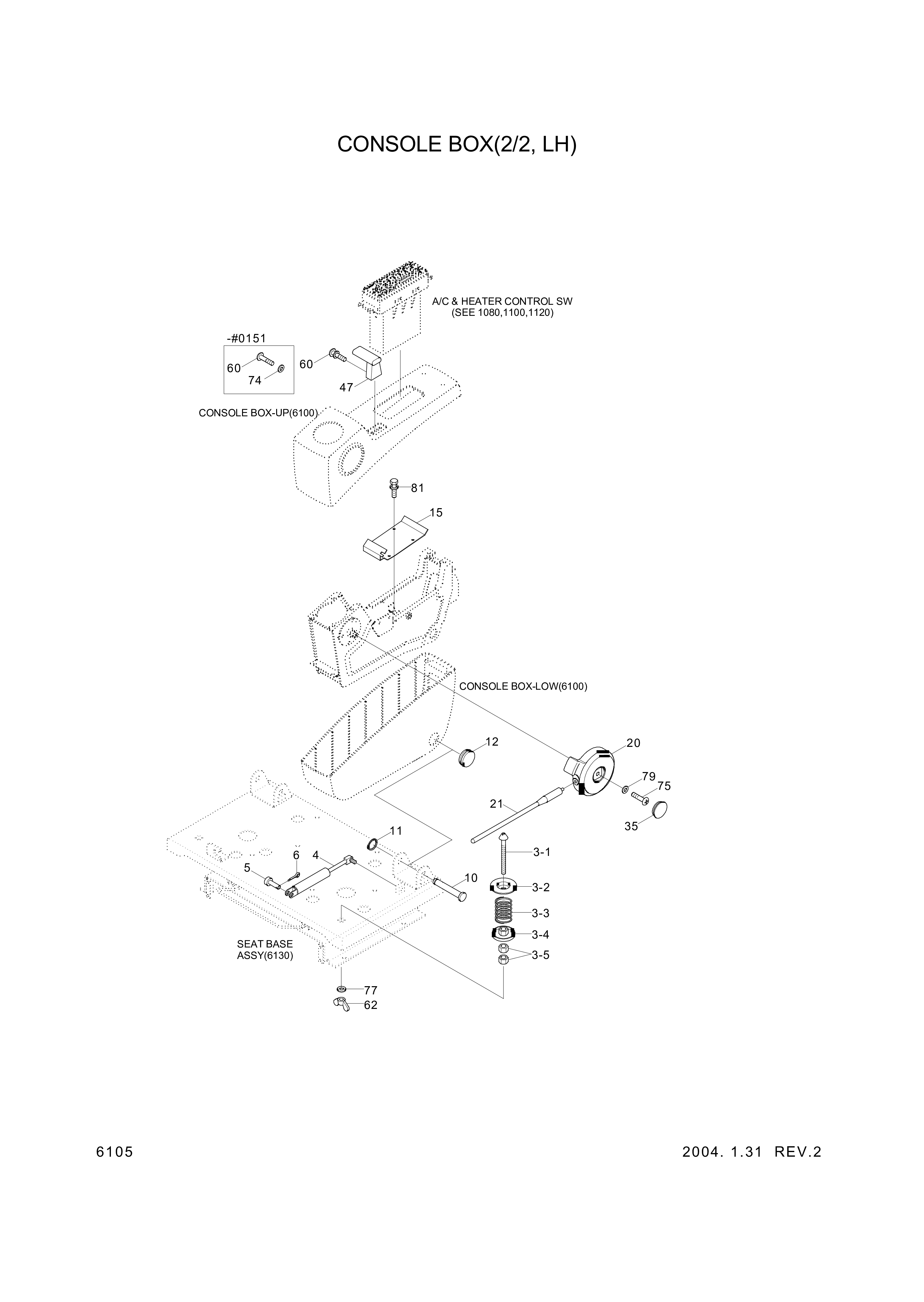 drawing for Hyundai Construction Equipment S261-160006 - NUT-WING (figure 3)