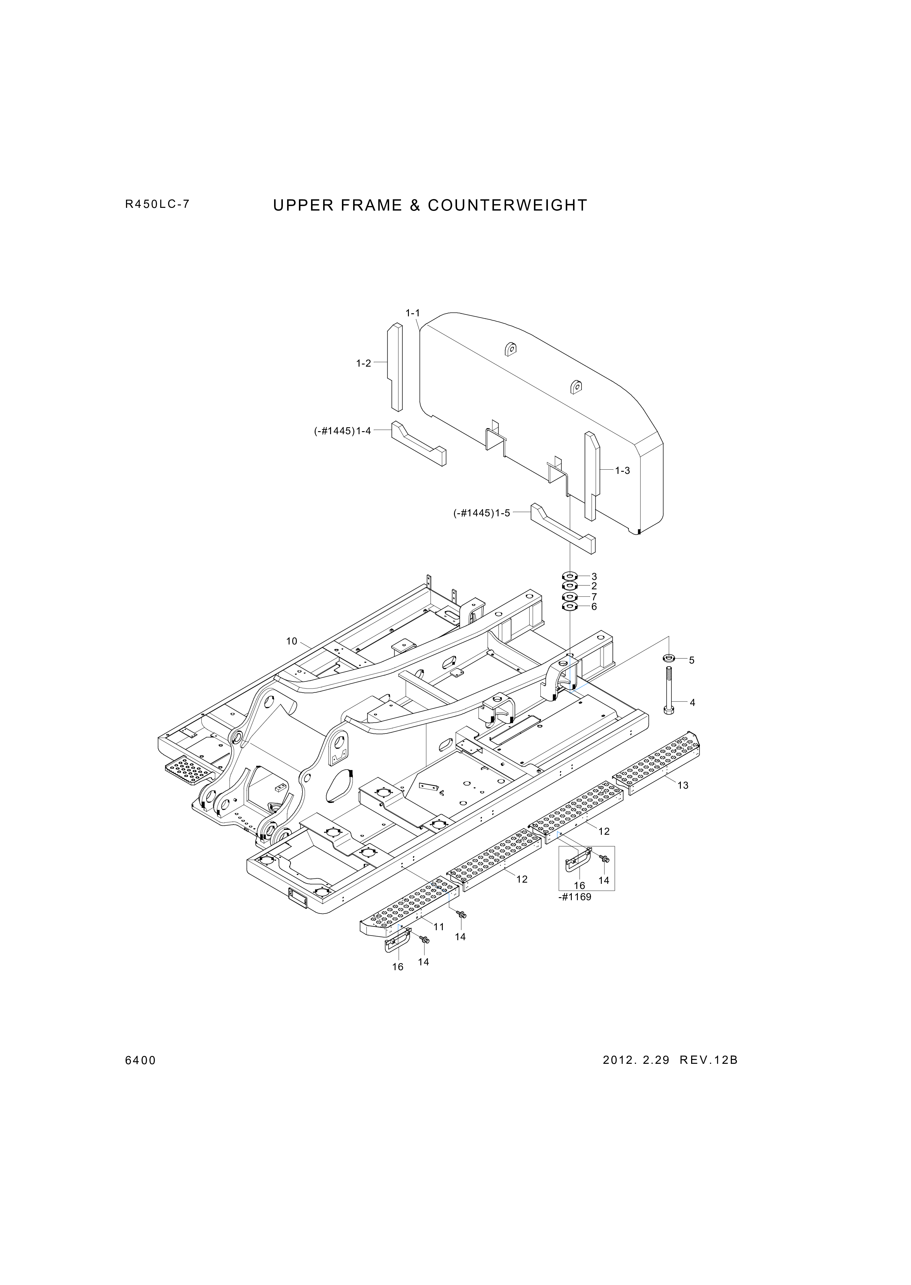 Technical drawing of Hyundai Construction Equipment S441-420004 WASHER-HARDEN with dimensions and layout (figure 2)