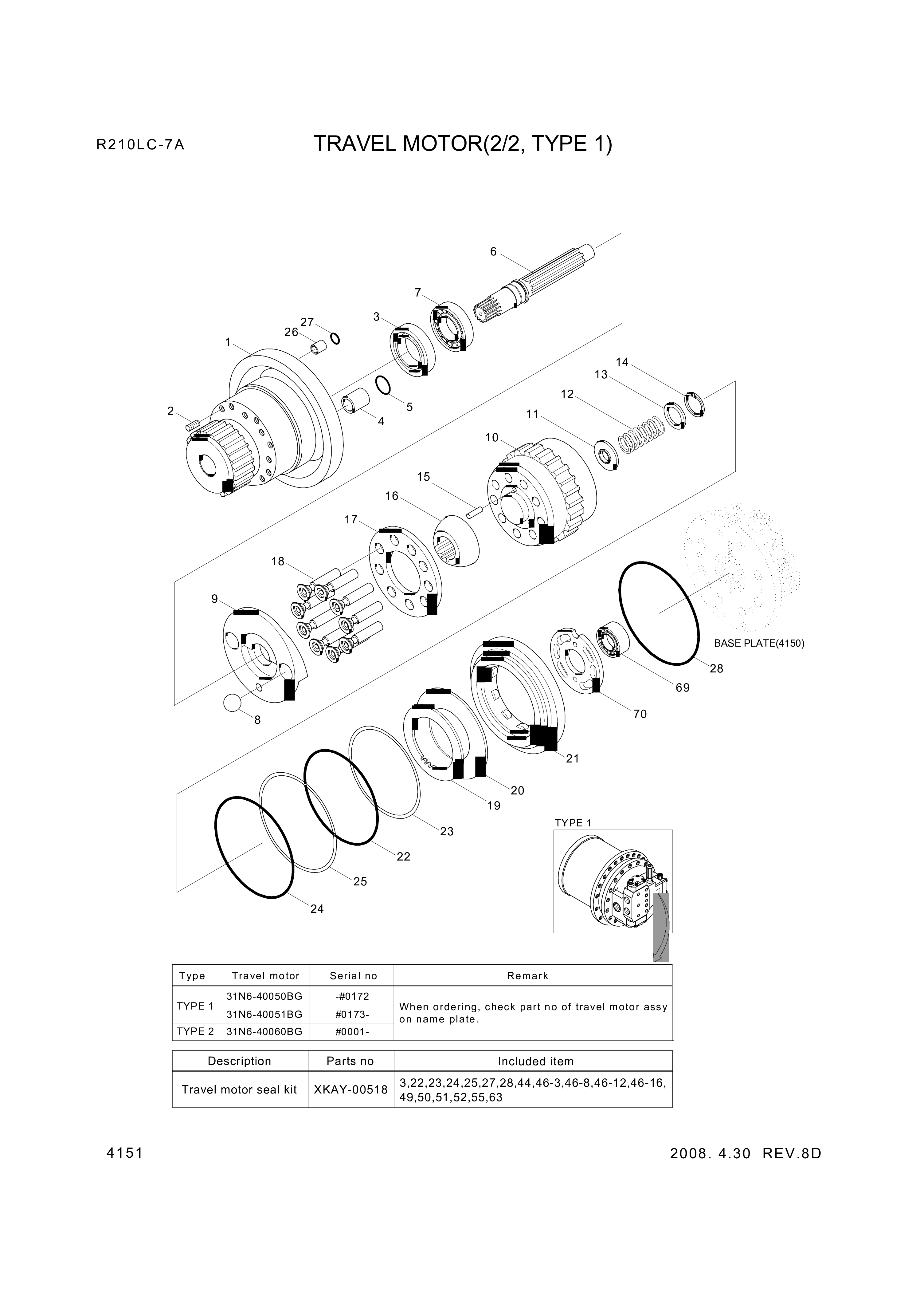 drawing for Hyundai Construction Equipment OSAP2668A0 - SEAL-OIL (figure 5)