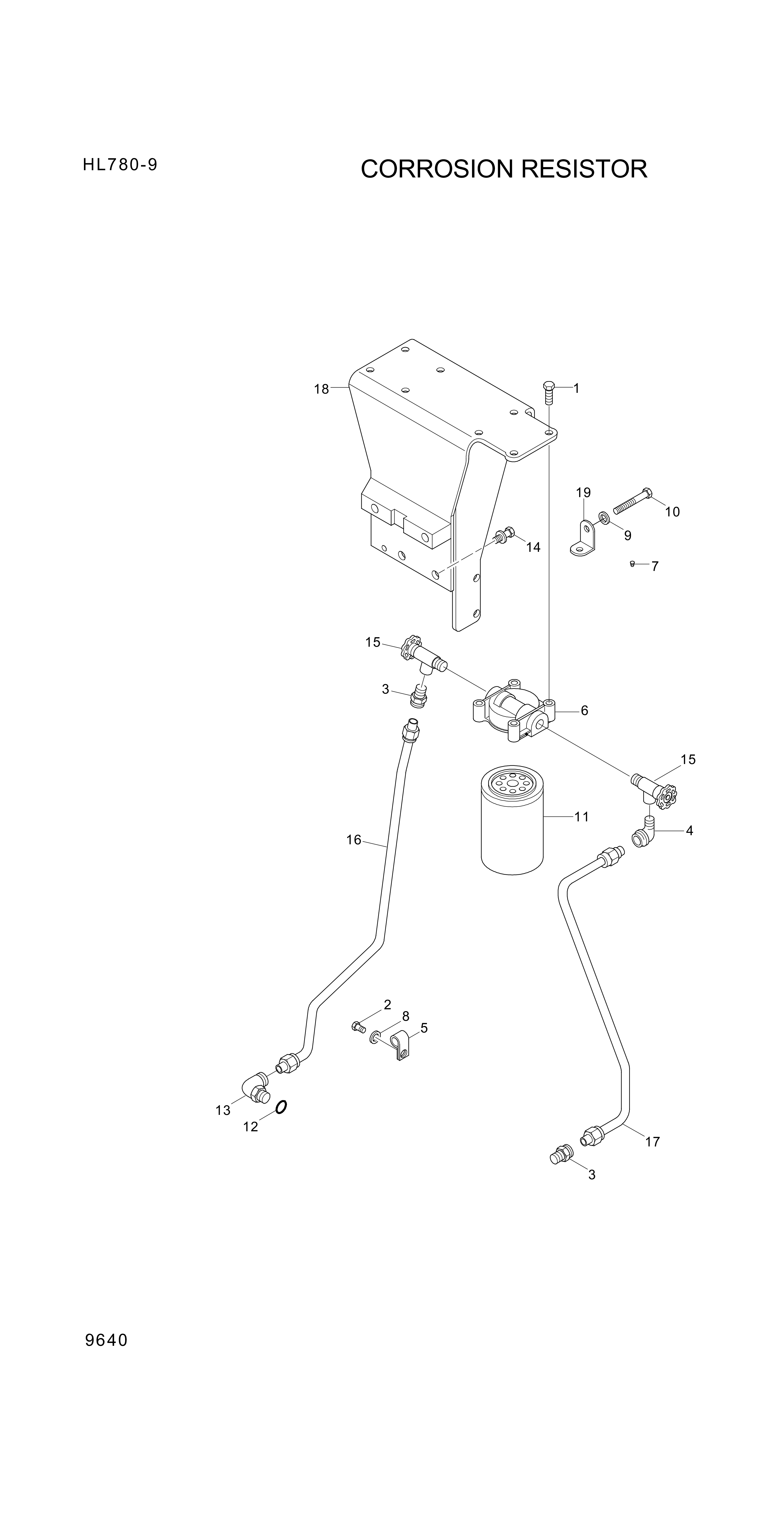 drawing for Hyundai Construction Equipment S171A - Screw-Hex Head Cap (figure 5)