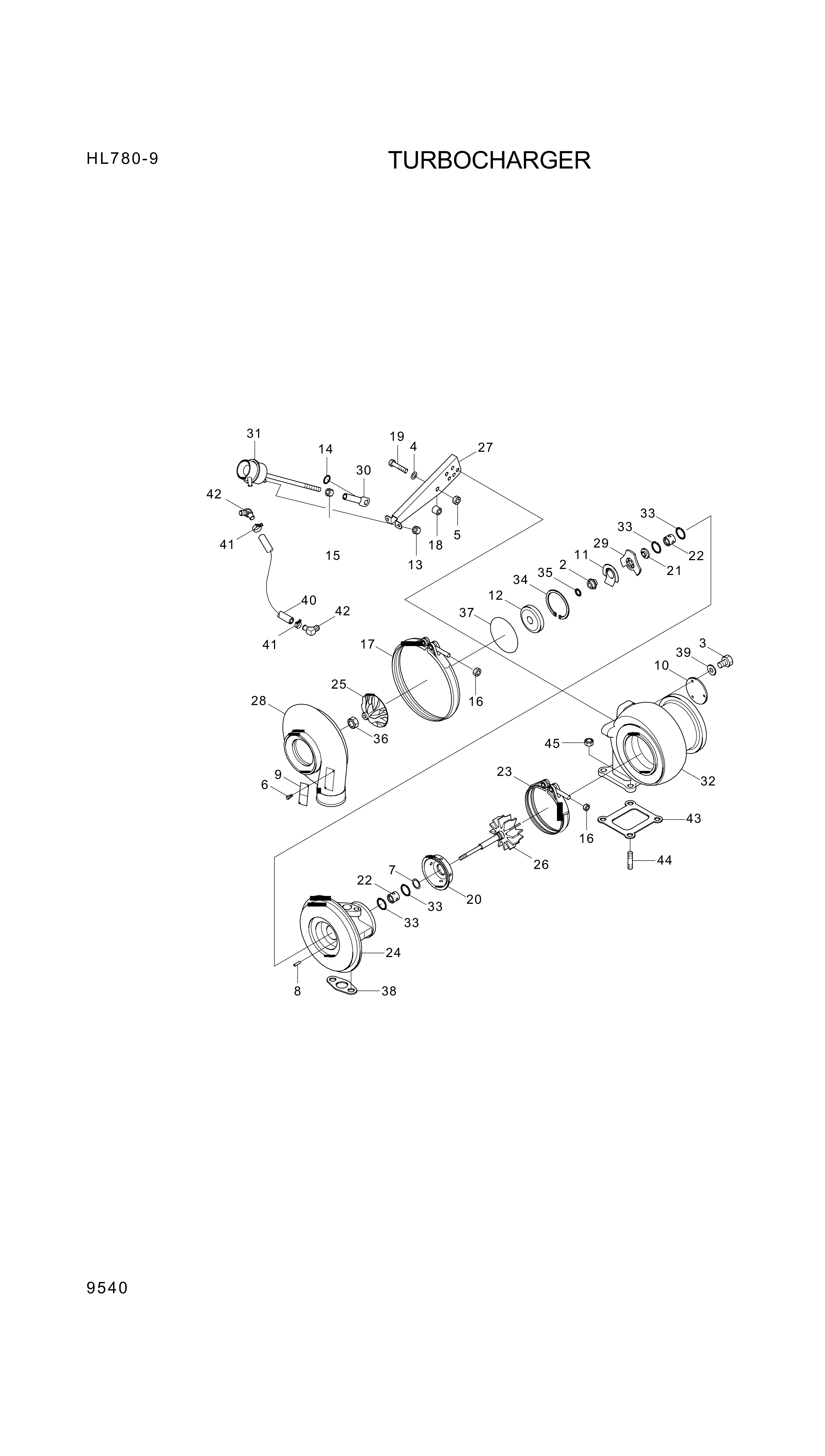 drawing for Hyundai Construction Equipment 3534292 - SCREW-HEX (figure 1)