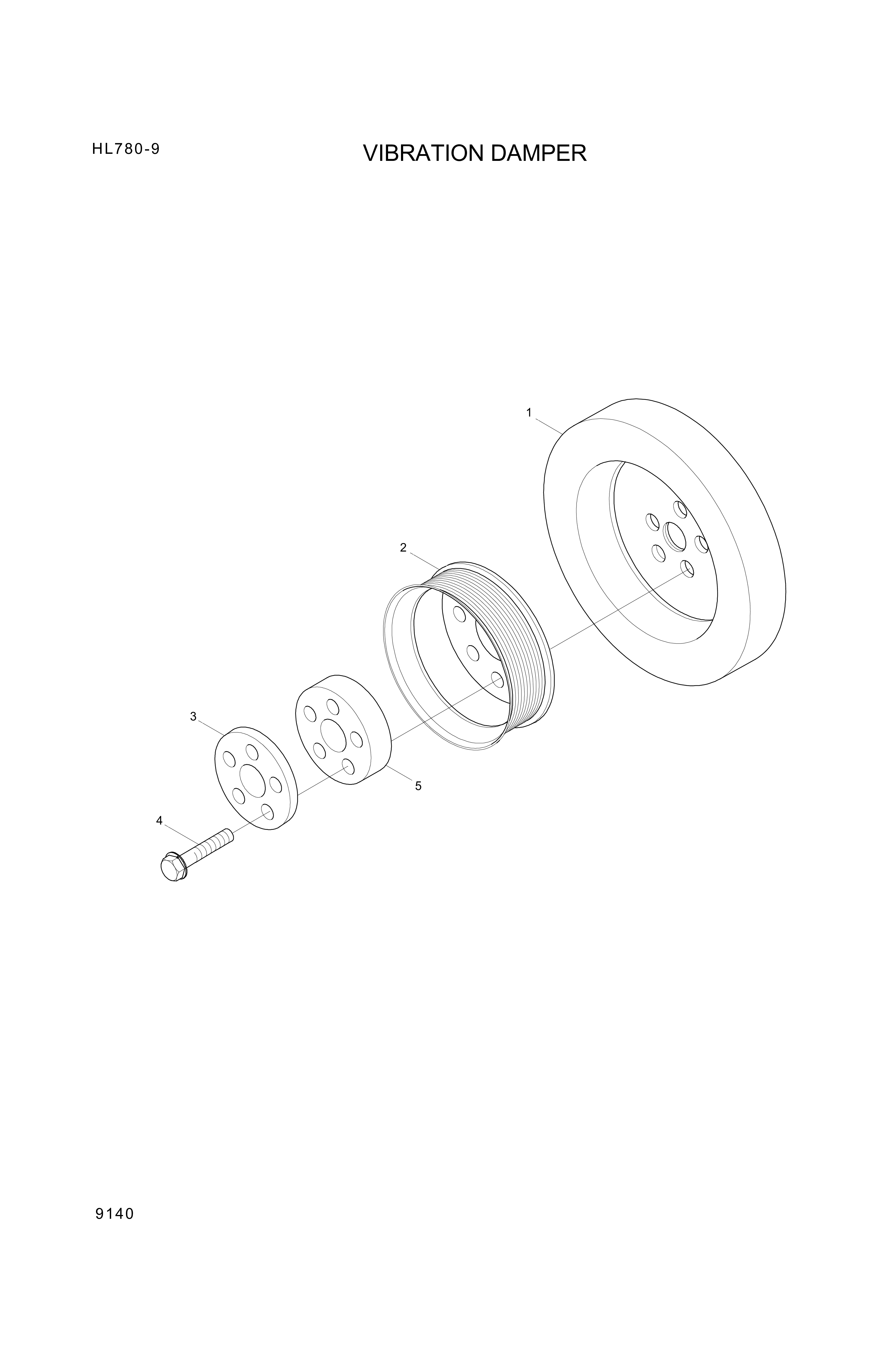 drawing for Hyundai Construction Equipment YUBP-05356 - PULLEY (figure 2)