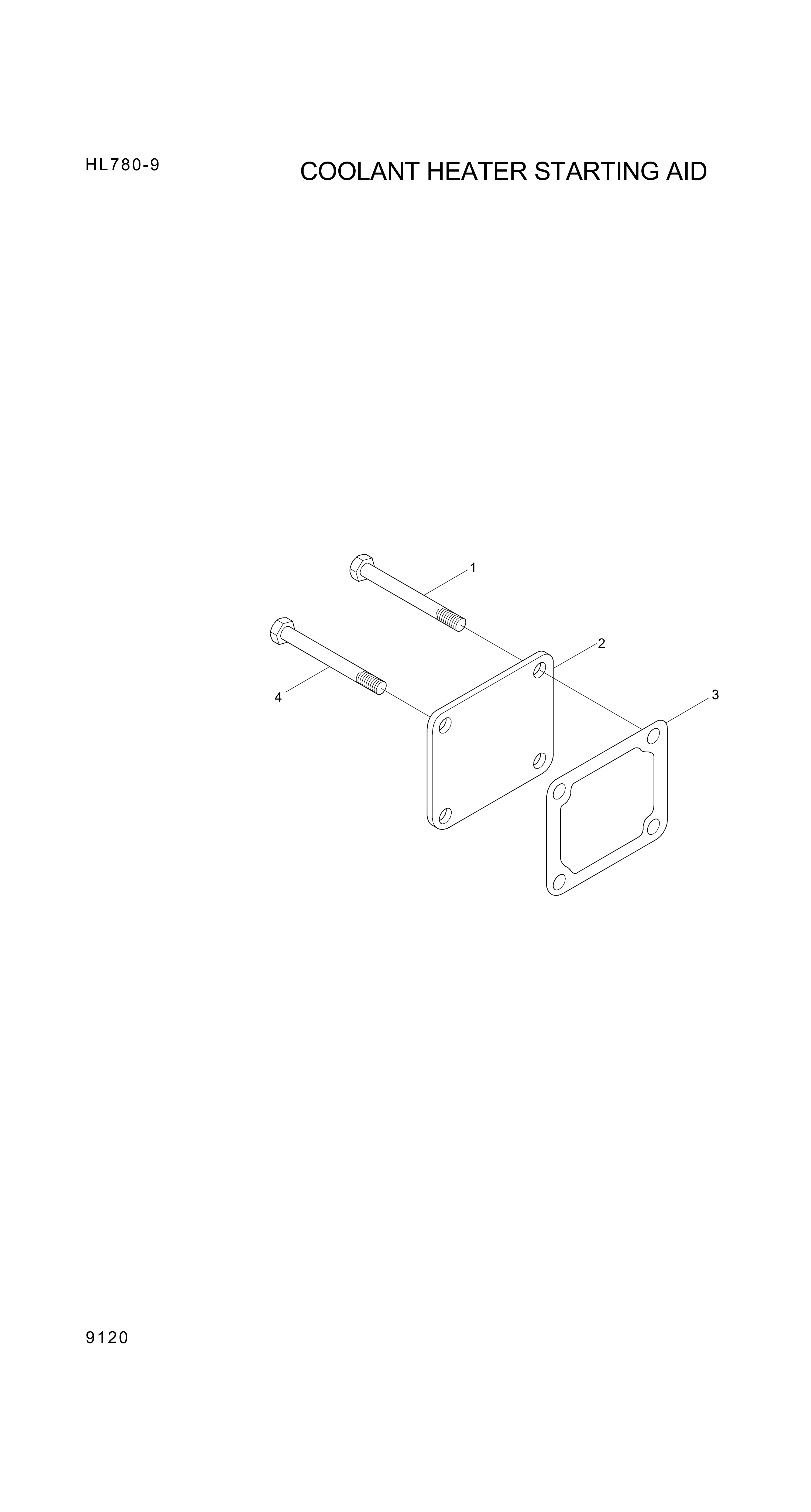 Technical drawing of Hyundai Construction Equipment YUBP-05001 PLATE-COVER with dimensions and layout (figure 3)