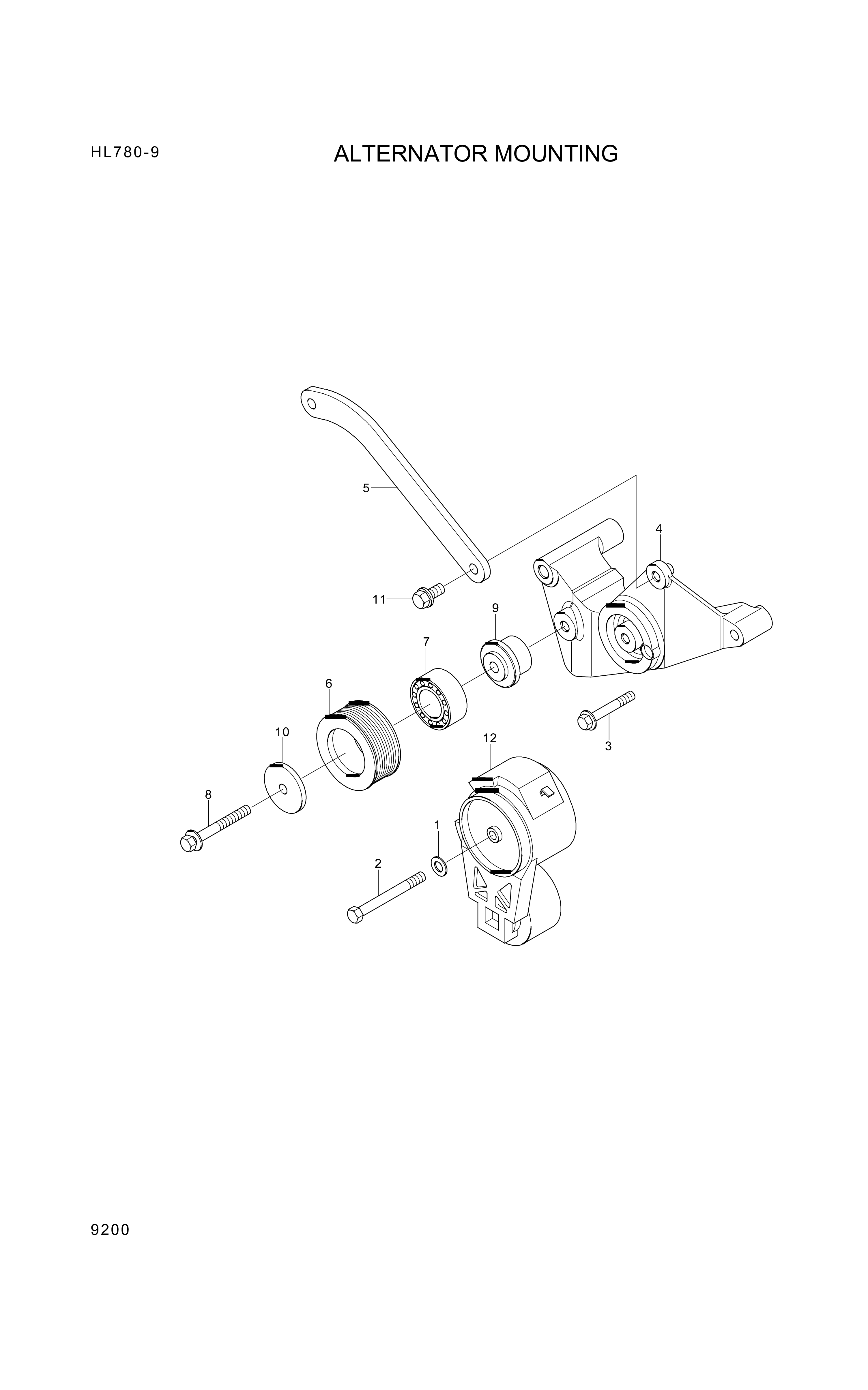 drawing for Hyundai Construction Equipment YUBP-05360 - SHAFT-IDLE (figure 4)