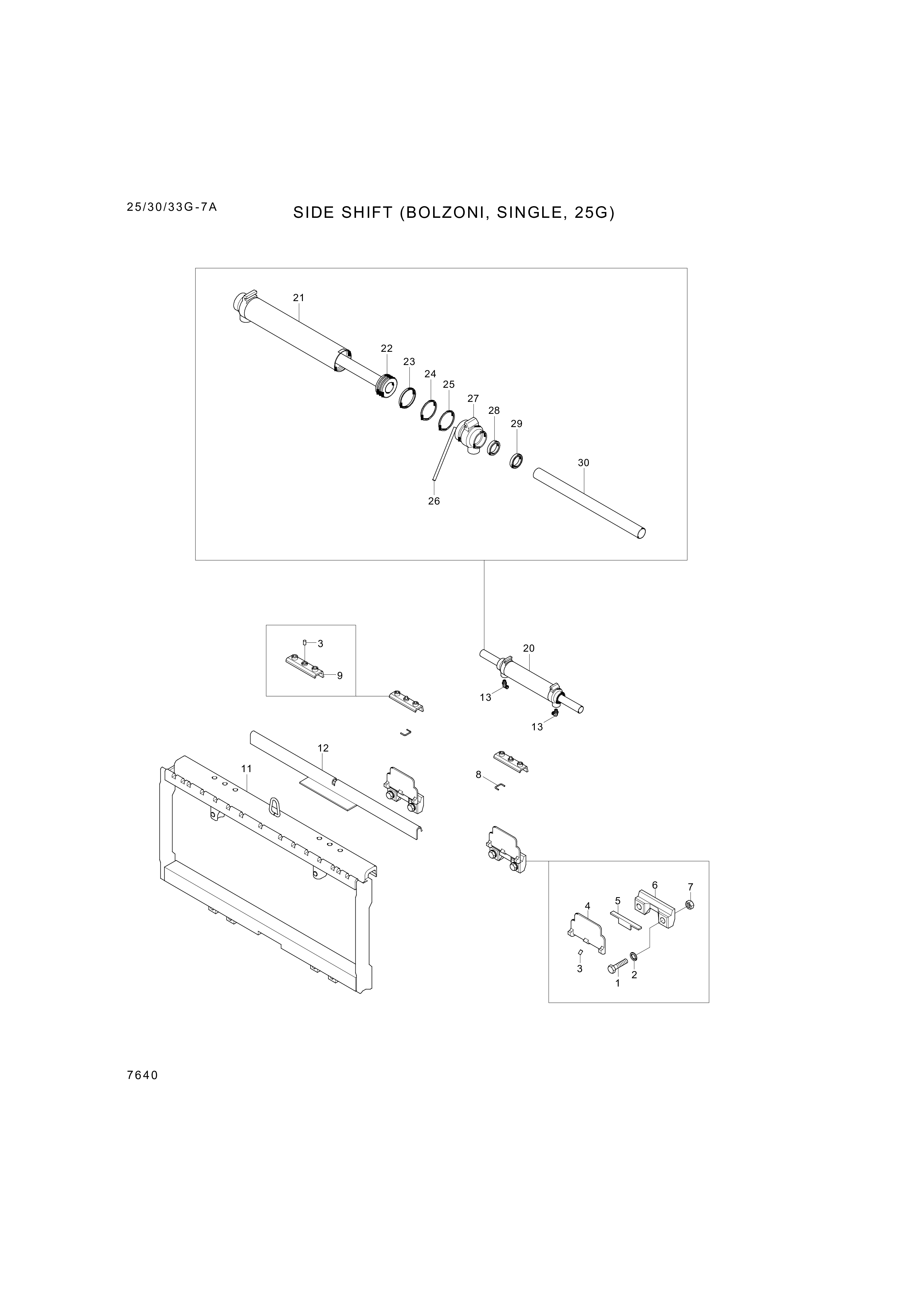 drawing for Hyundai Construction Equipment 101031184C - FRAME-SIDESHIFT (figure 5)