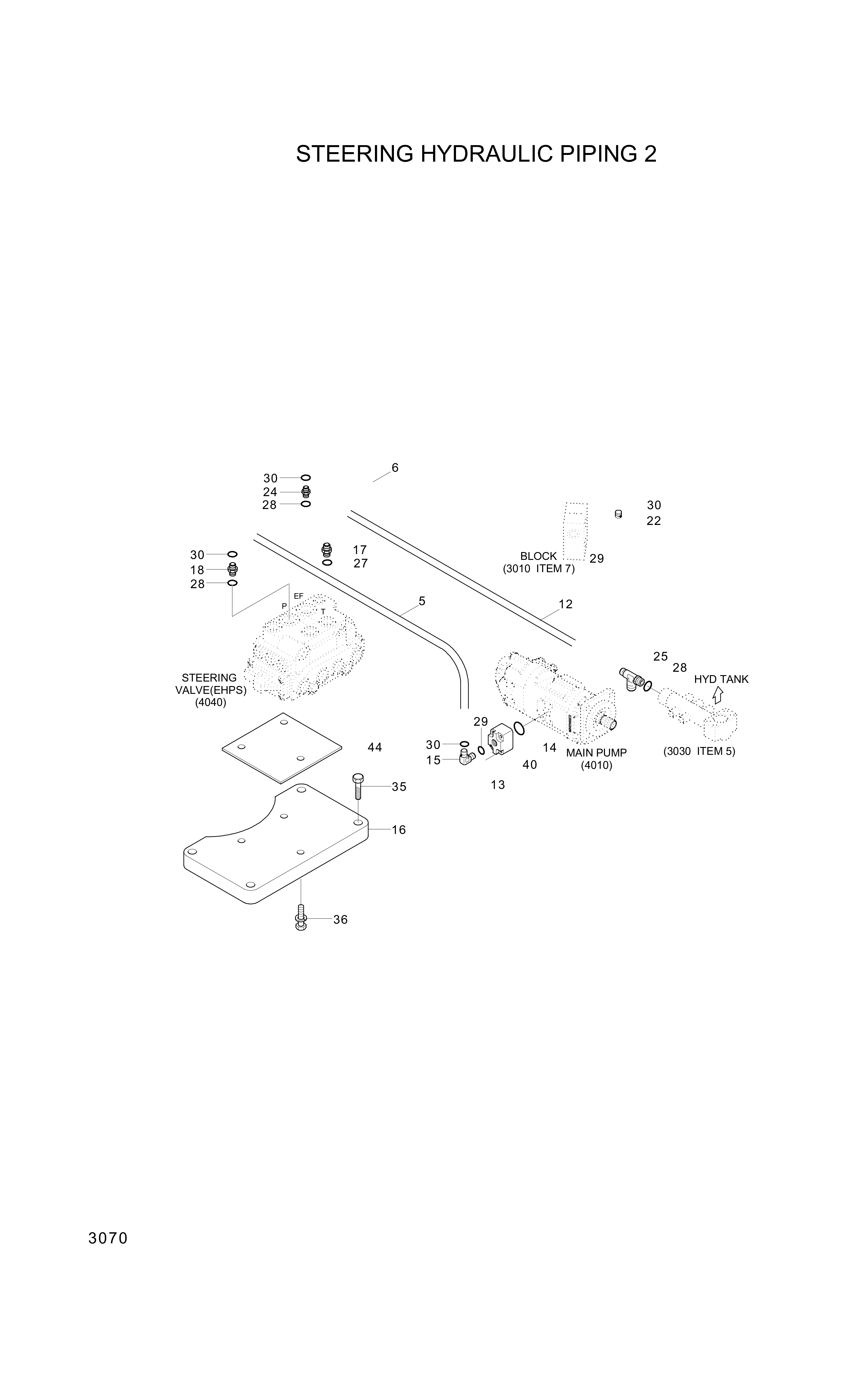 drawing for Hyundai Construction Equipment P930-124016 - HOSE ASSY-ORFS&THD (figure 1)