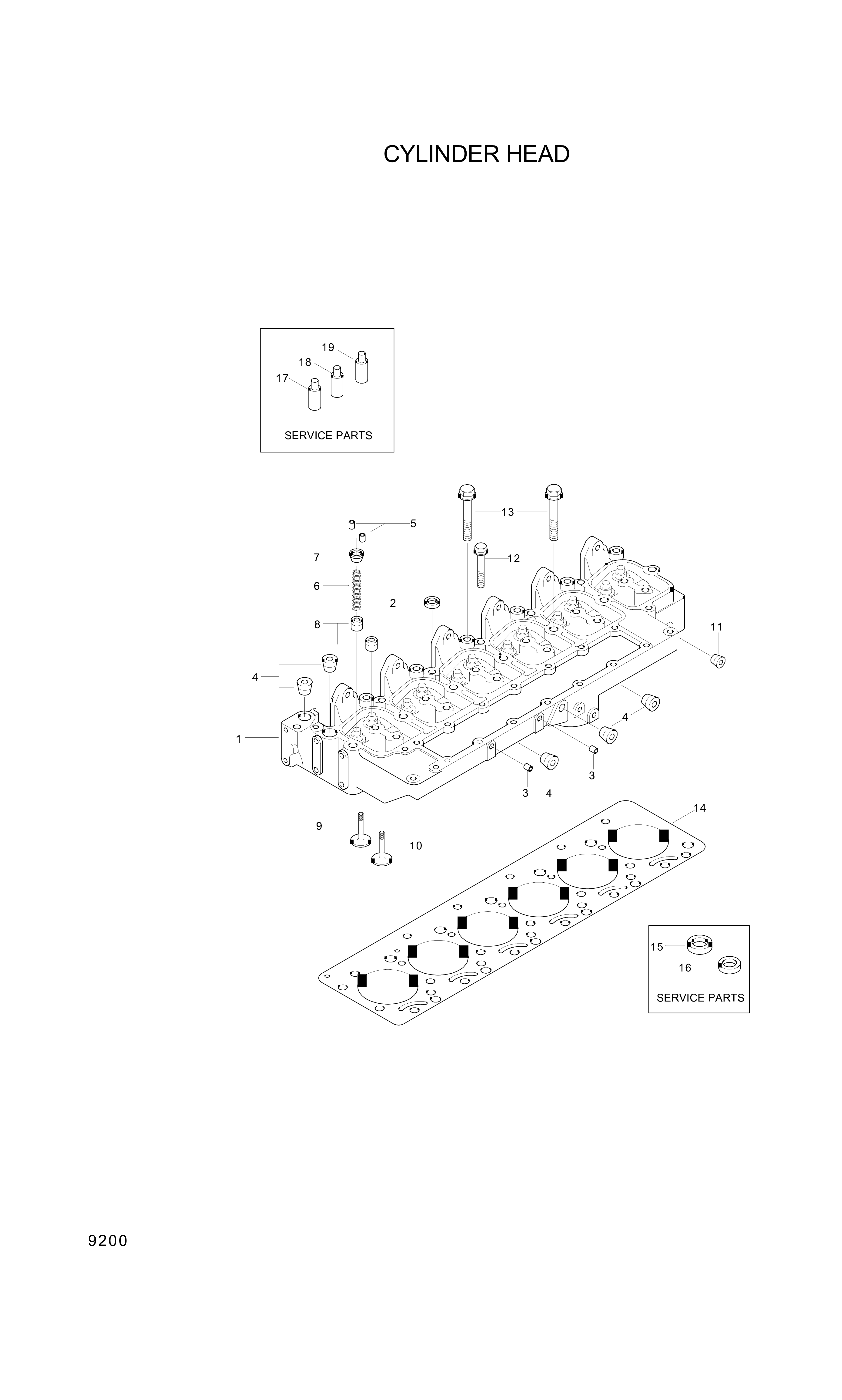 drawing for Hyundai Construction Equipment 3926700 - Spring-Valve (figure 4)