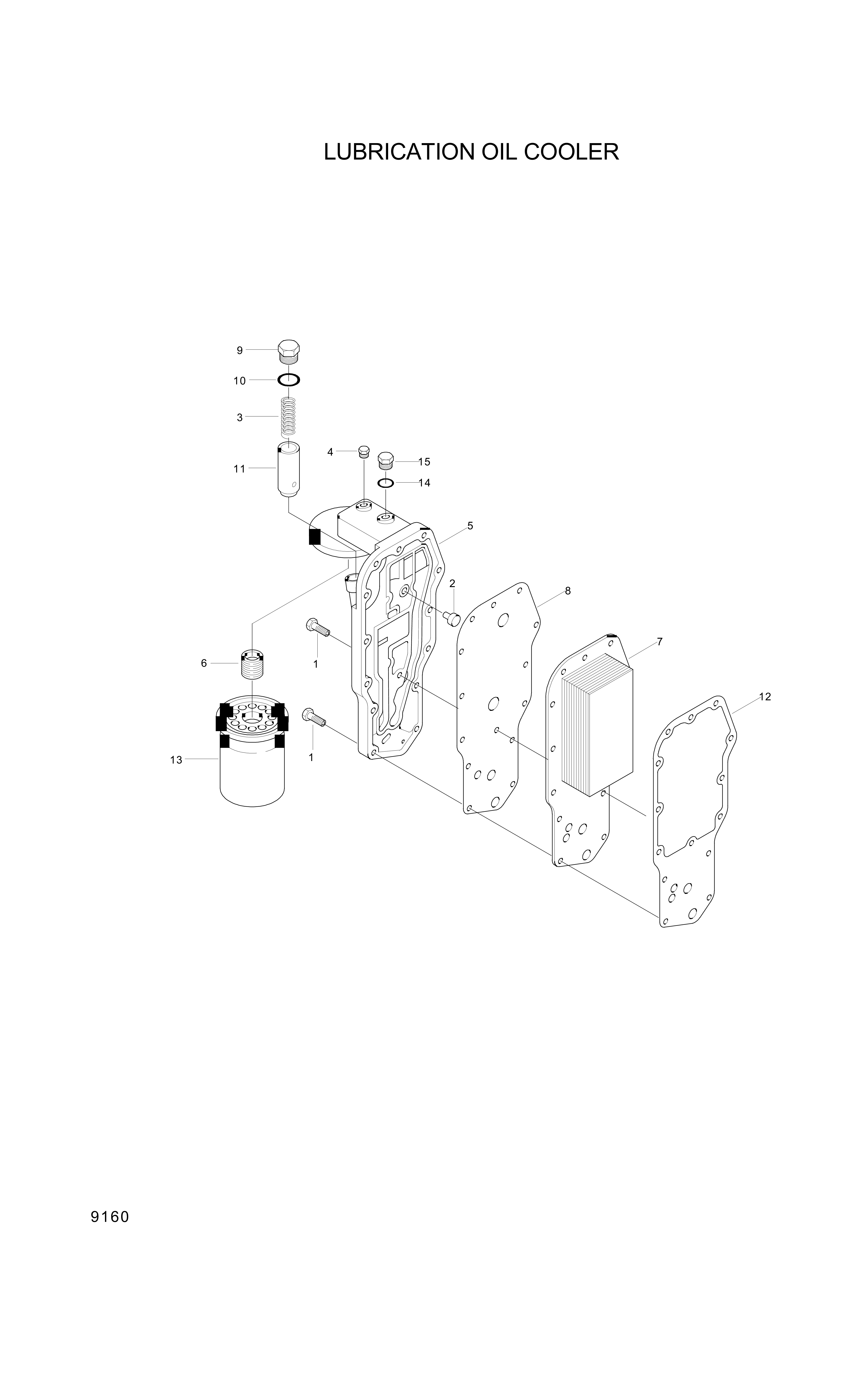 drawing for Hyundai Construction Equipment YUBP-07105 - CORE-COOLING (figure 3)