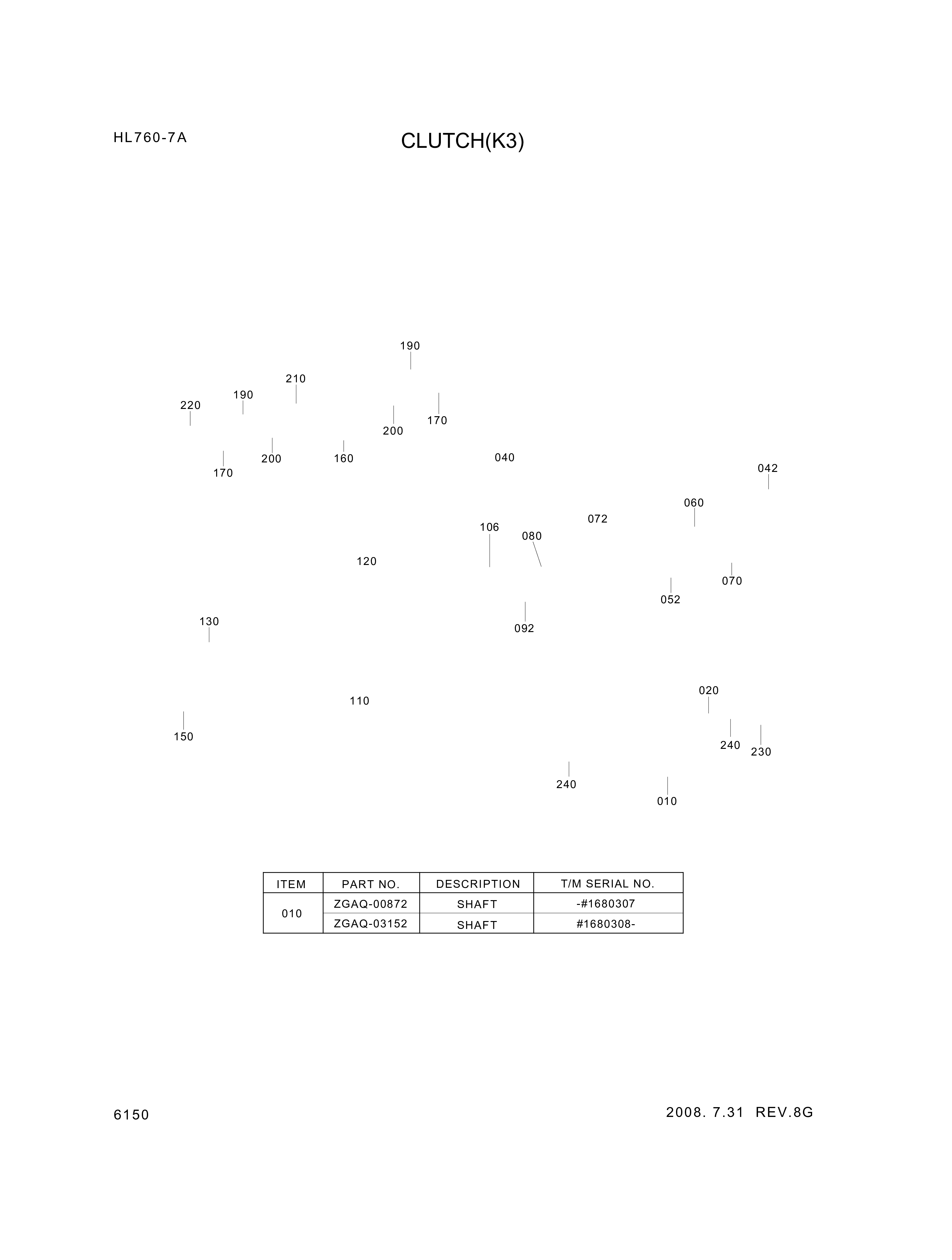 drawing for Hyundai Construction Equipment ZGAQ-00872 - SHAFT (figure 4)