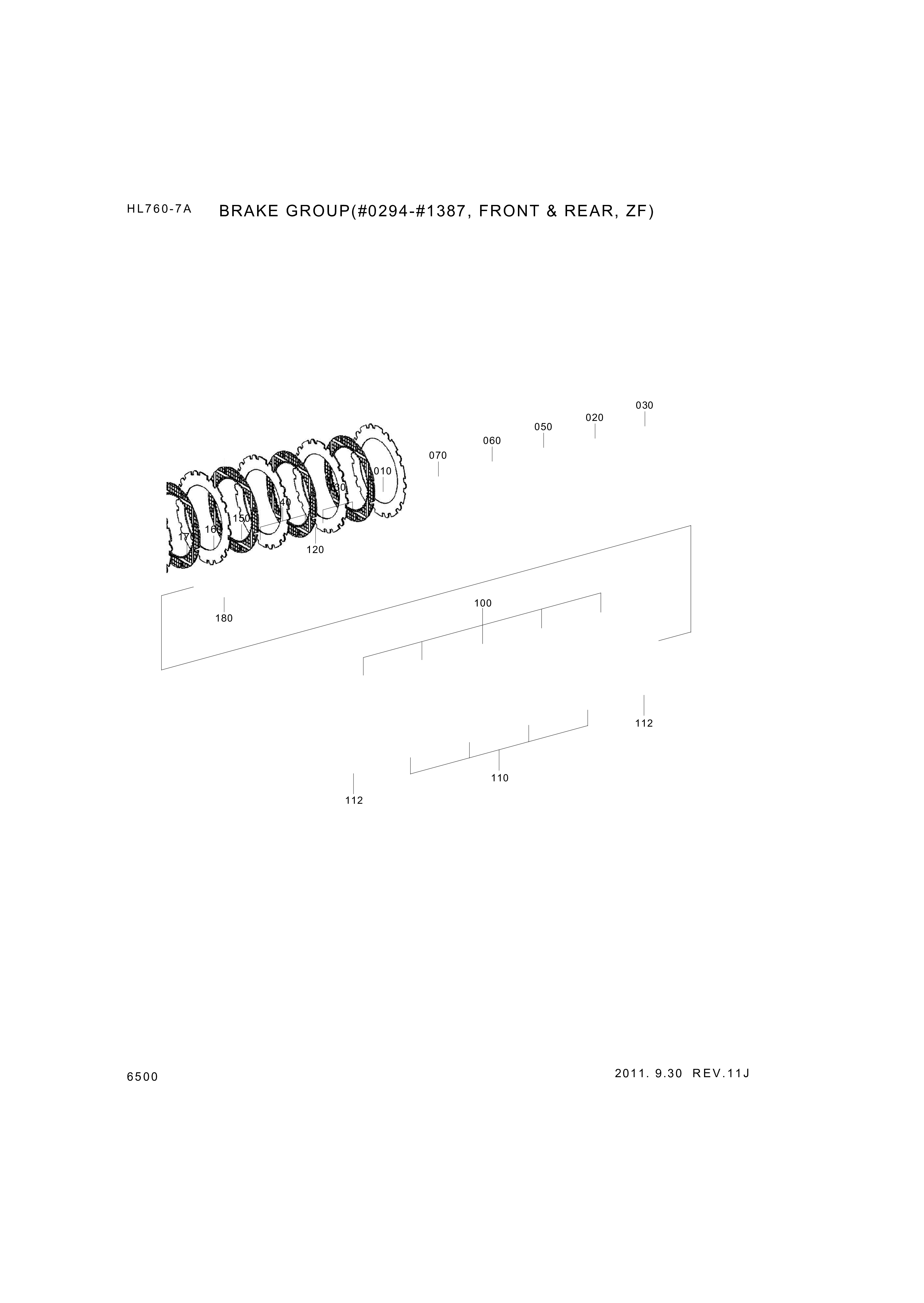 drawing for Hyundai Construction Equipment ZGAQ-02640 - PISTON-BRAKE (figure 1)