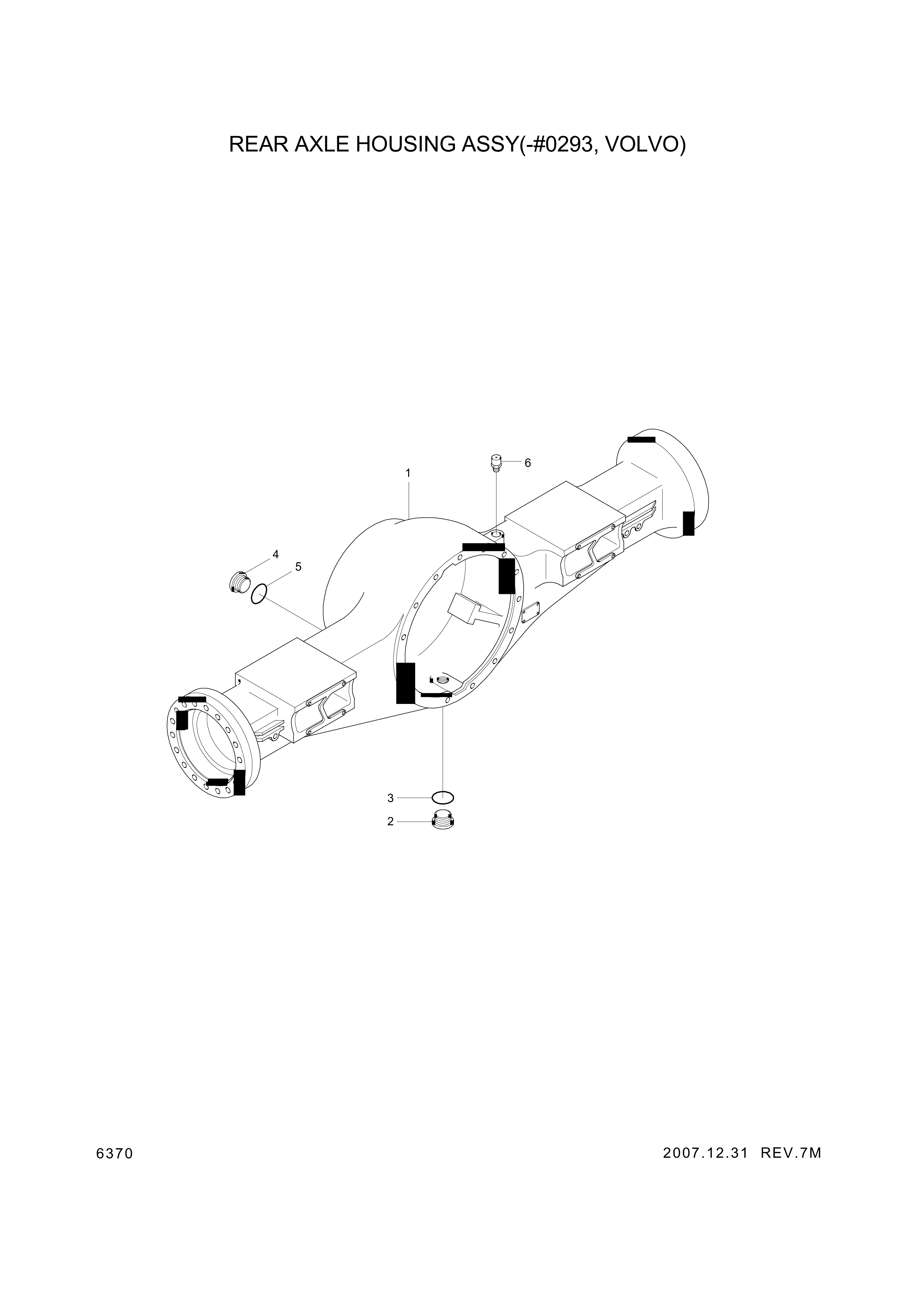 drawing for Hyundai Construction Equipment XKBQ-00291 - HOUSING-AXLE (figure 1)