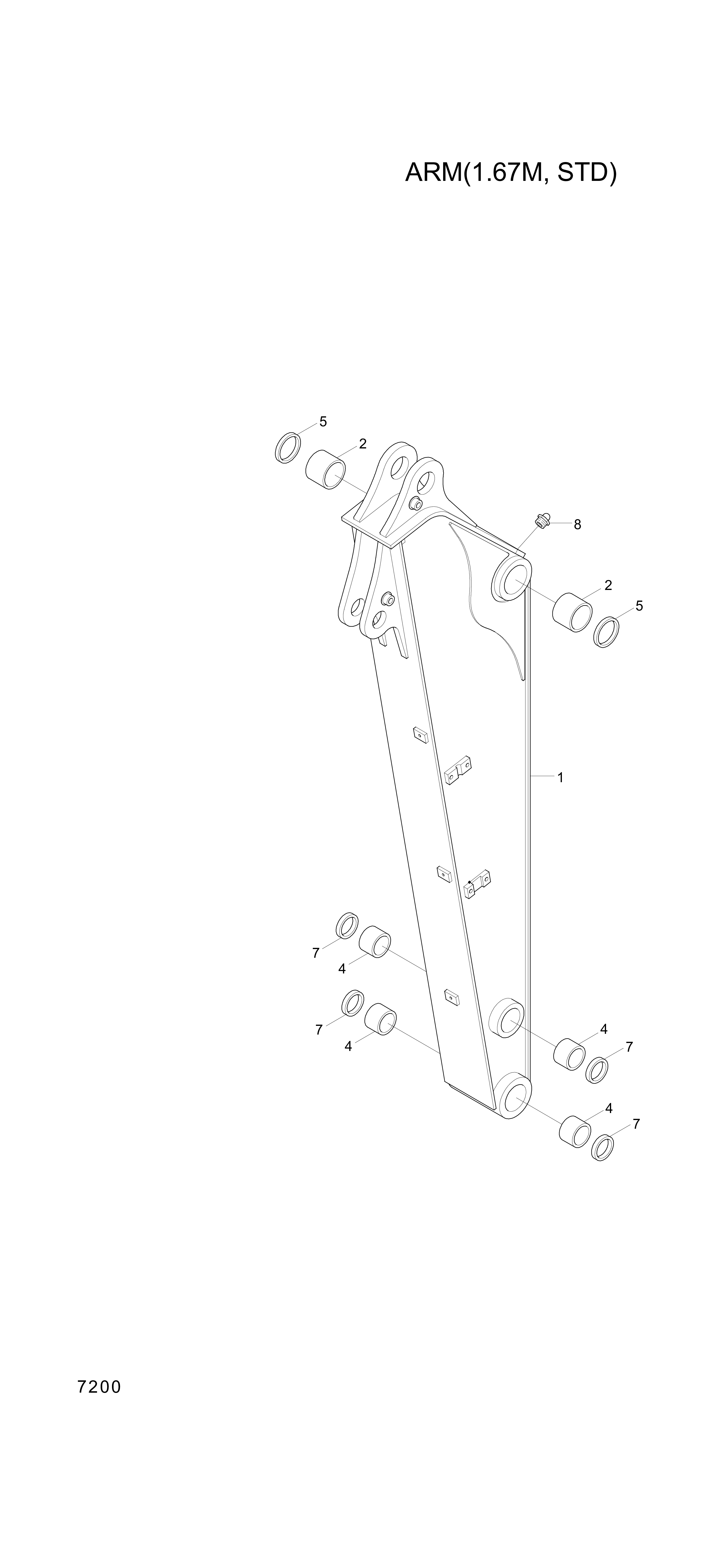 drawing for Hyundai Construction Equipment 61EN-12340 - BUSHING-BRONZE (figure 3)