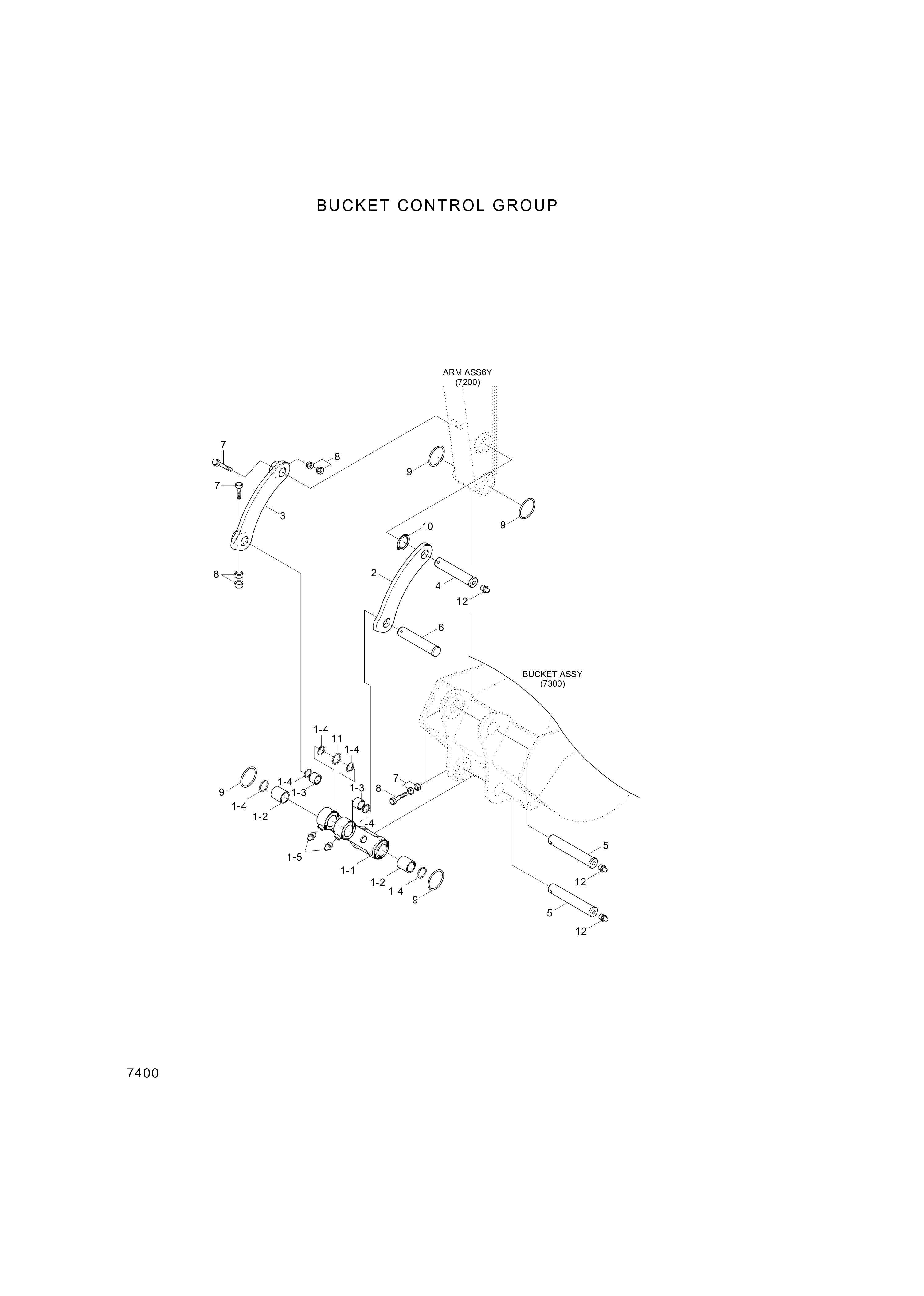 drawing for Hyundai Construction Equipment 61EN-15310 - BUSHING-PIN (figure 2)