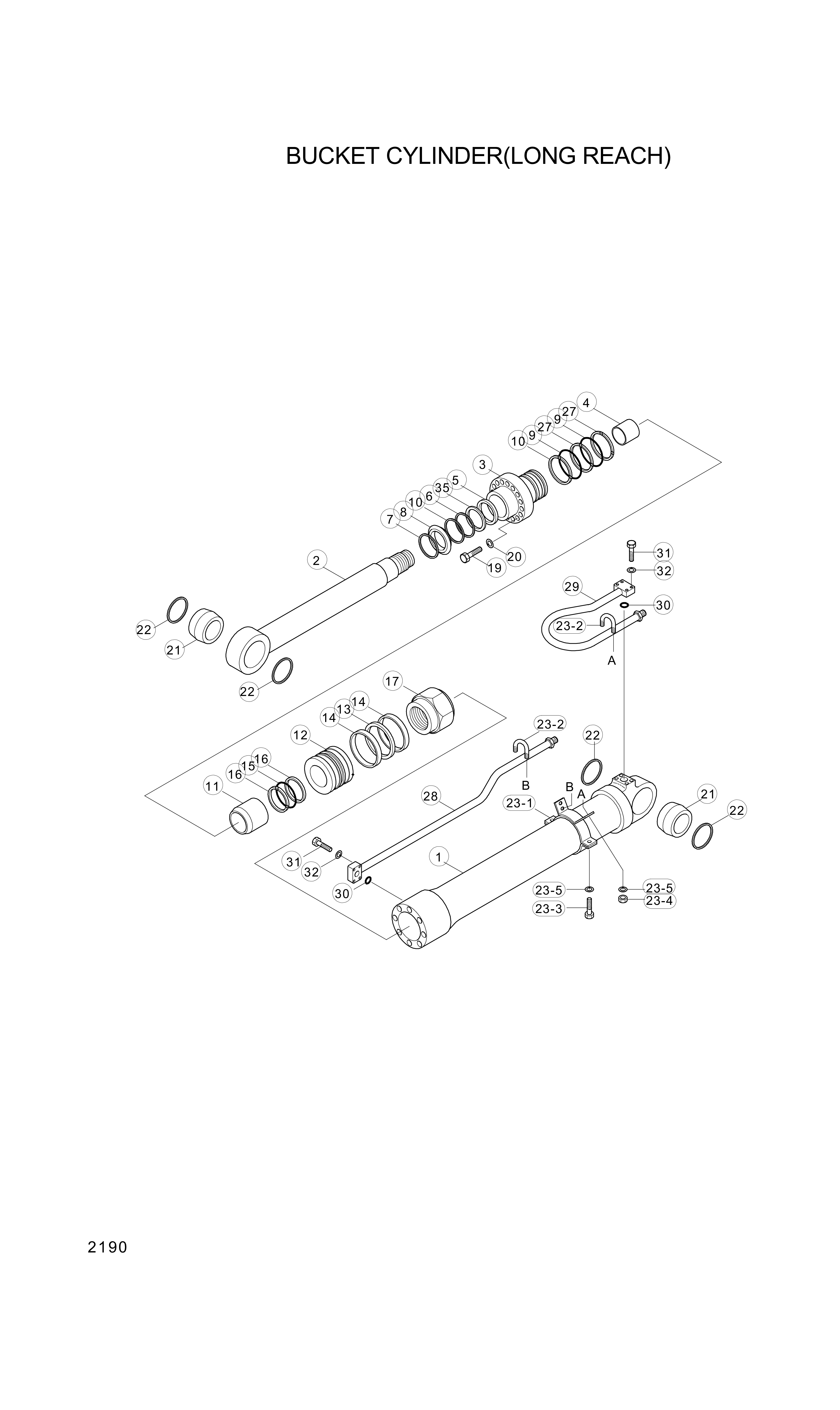 drawing for Hyundai Construction Equipment 31Y1-02790 - ROD ASSY-PISTON &BUSH (figure 4)