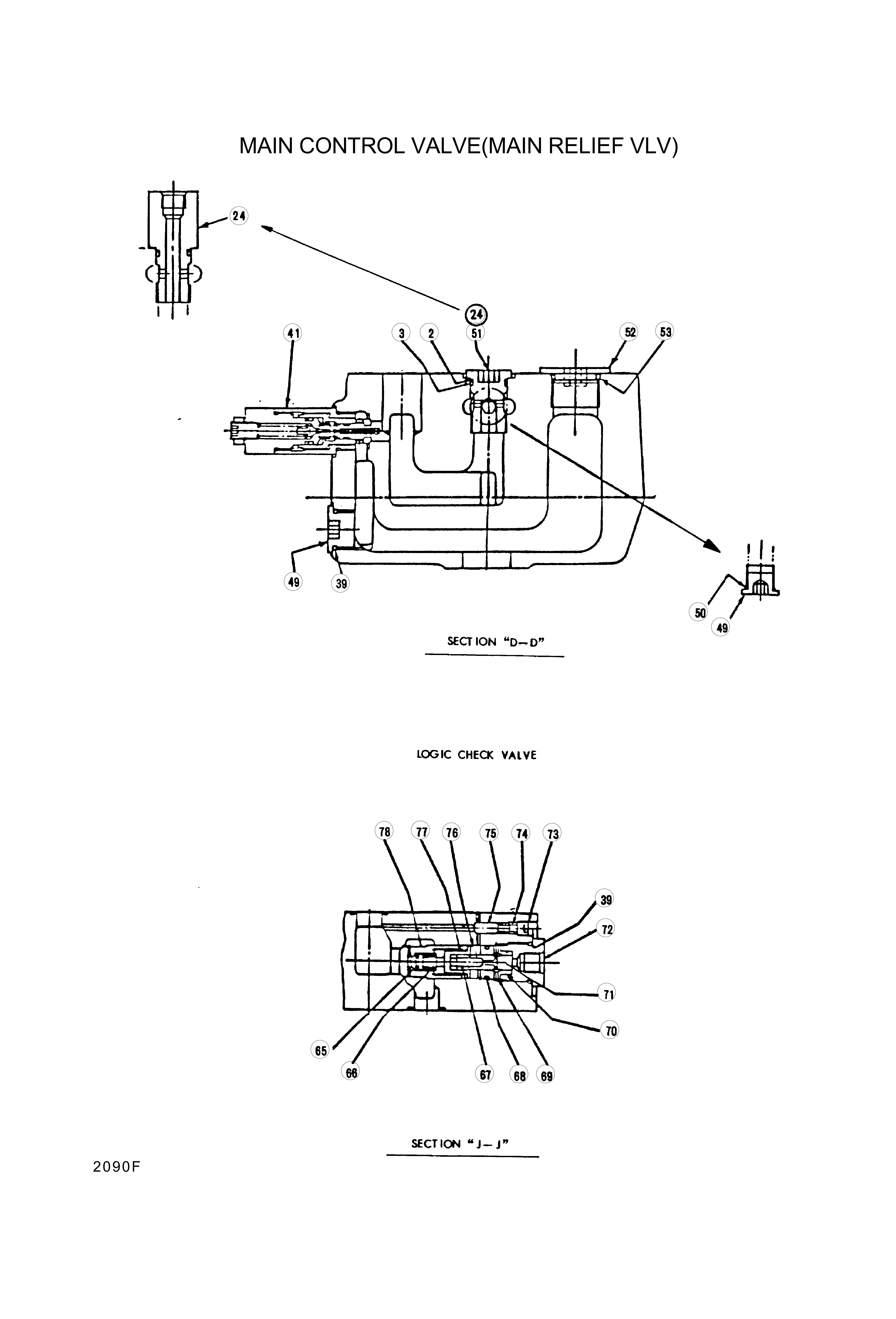 drawing for Hyundai Construction Equipment 3537171320100 - MAIN RELIEF,M.C.V (figure 3)