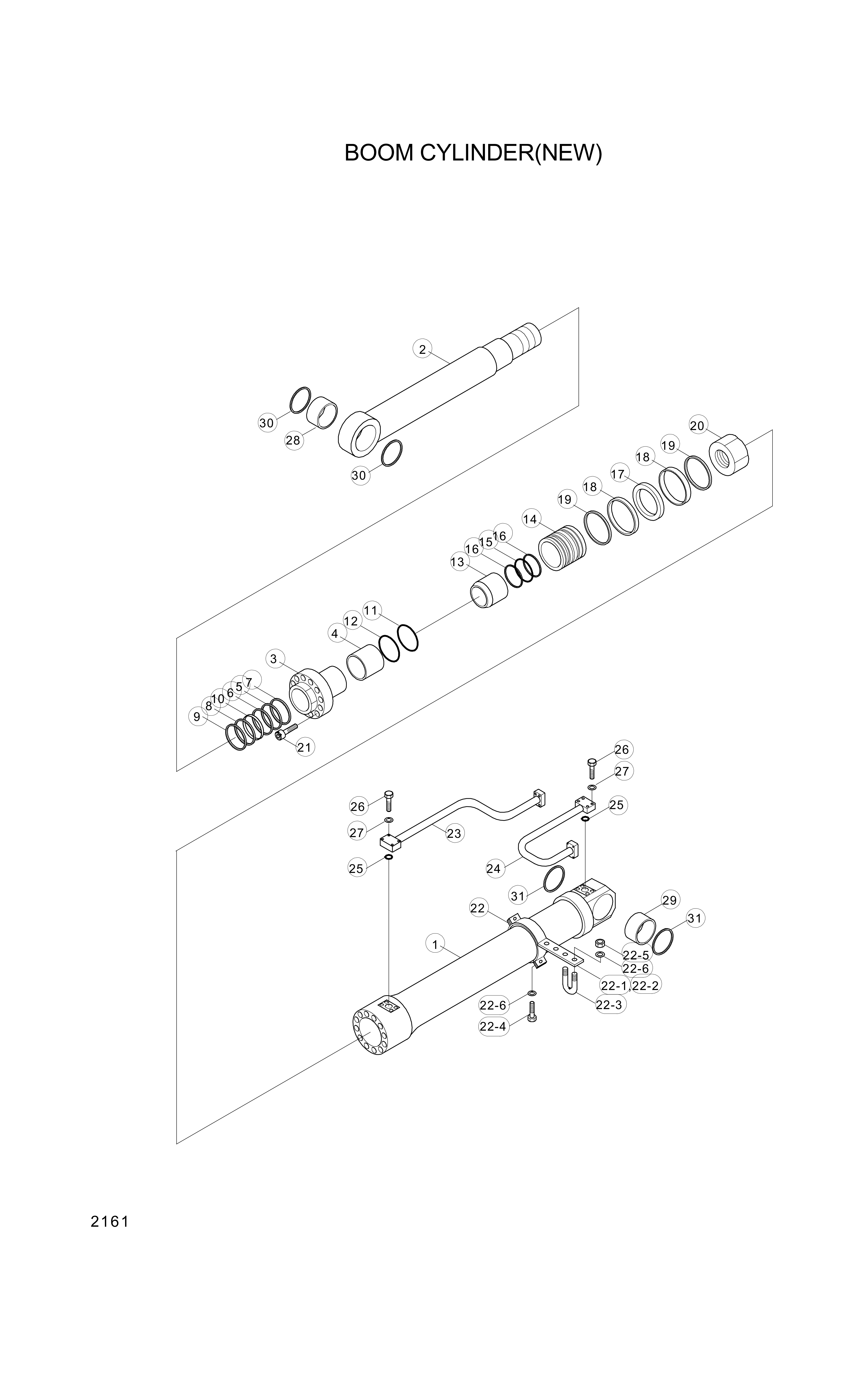 drawing for Hyundai Construction Equipment 160-25 - BAND ASSY (figure 2)