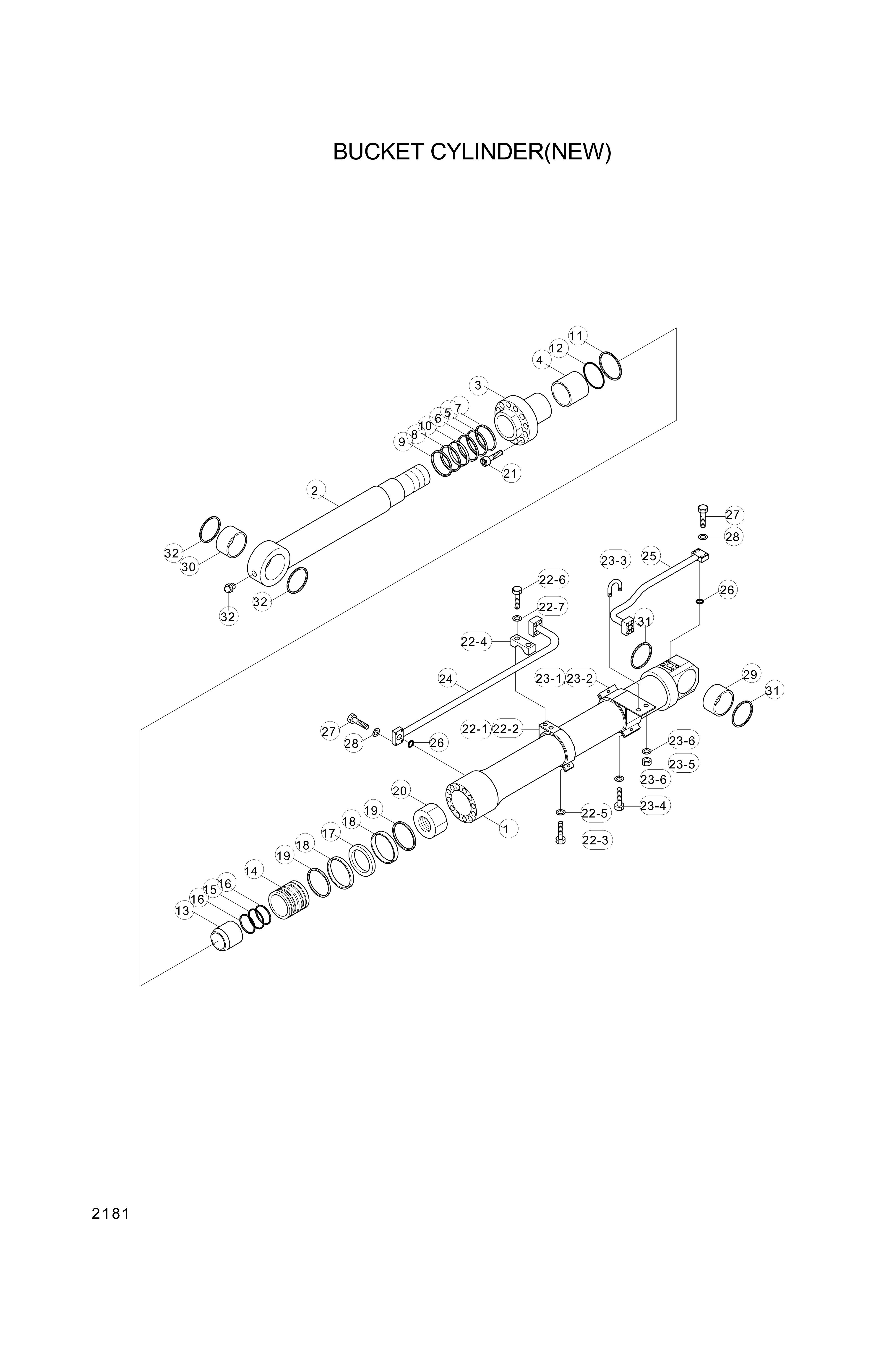 drawing for Hyundai Construction Equipment 302-22 - BOLT (figure 4)