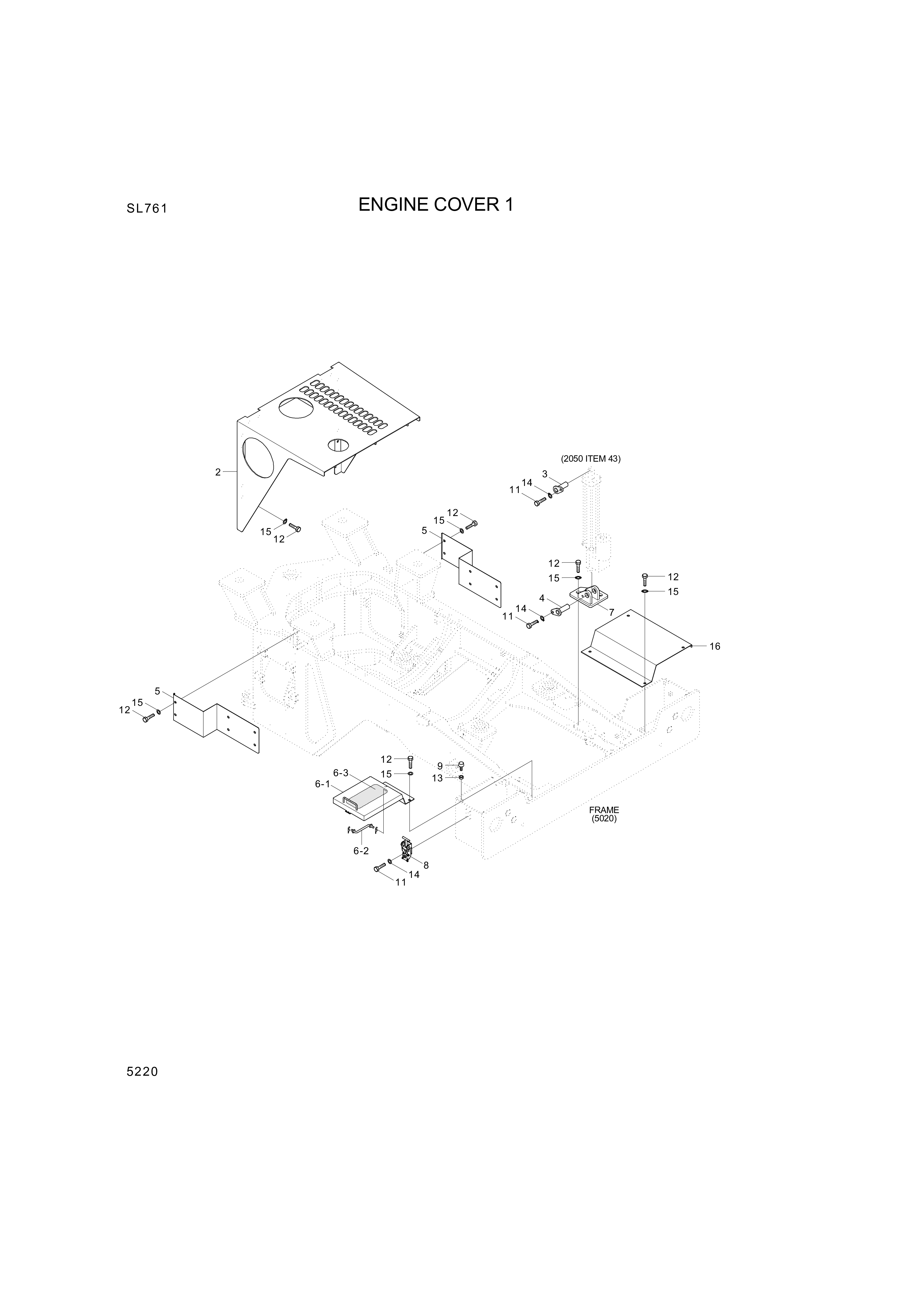 drawing for Hyundai Construction Equipment 76Z1-40701 - COVER-BATT (figure 1)