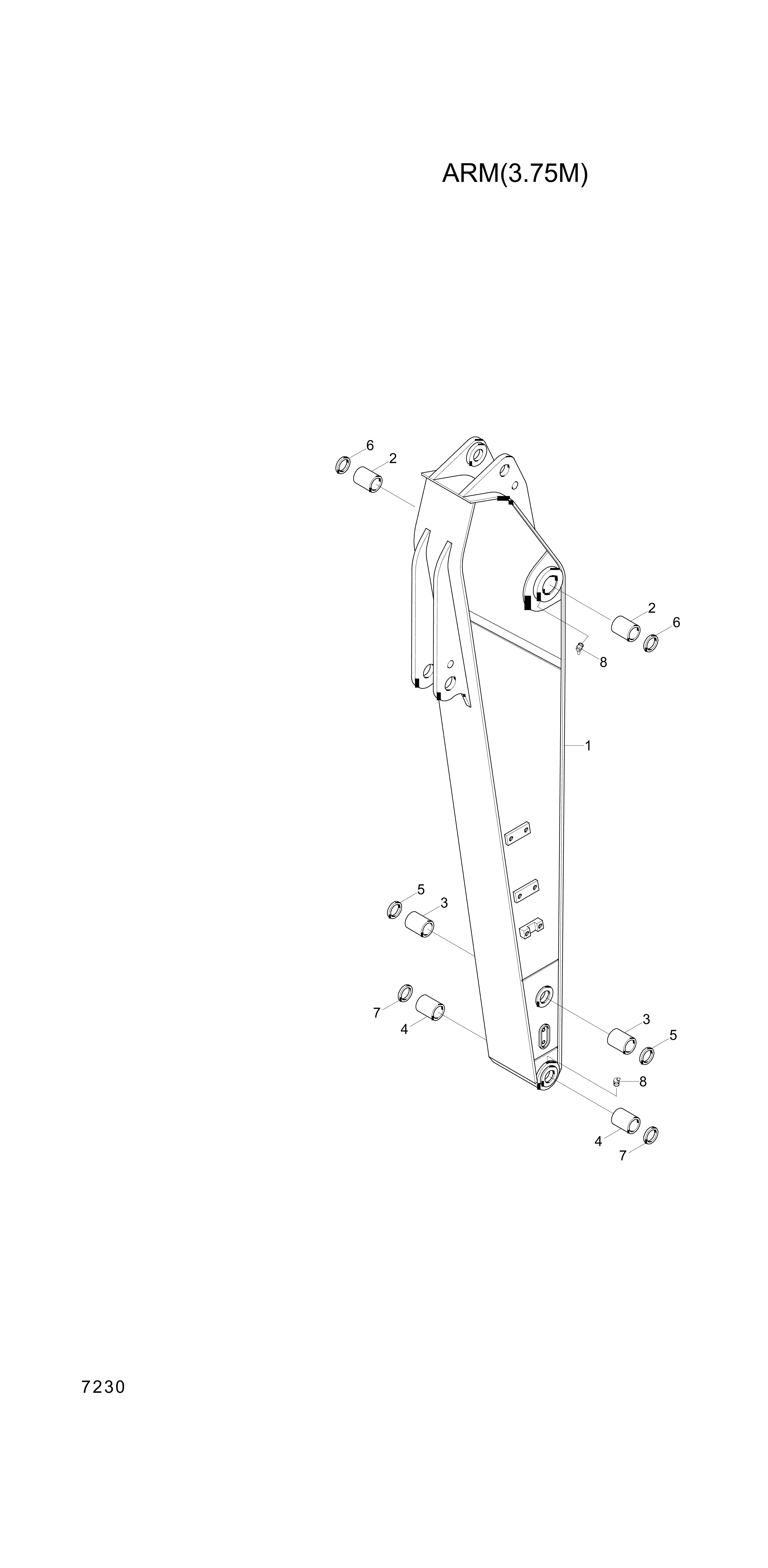 drawing for Hyundai Construction Equipment 61EN-17110 - BUSHING-PIN (figure 5)