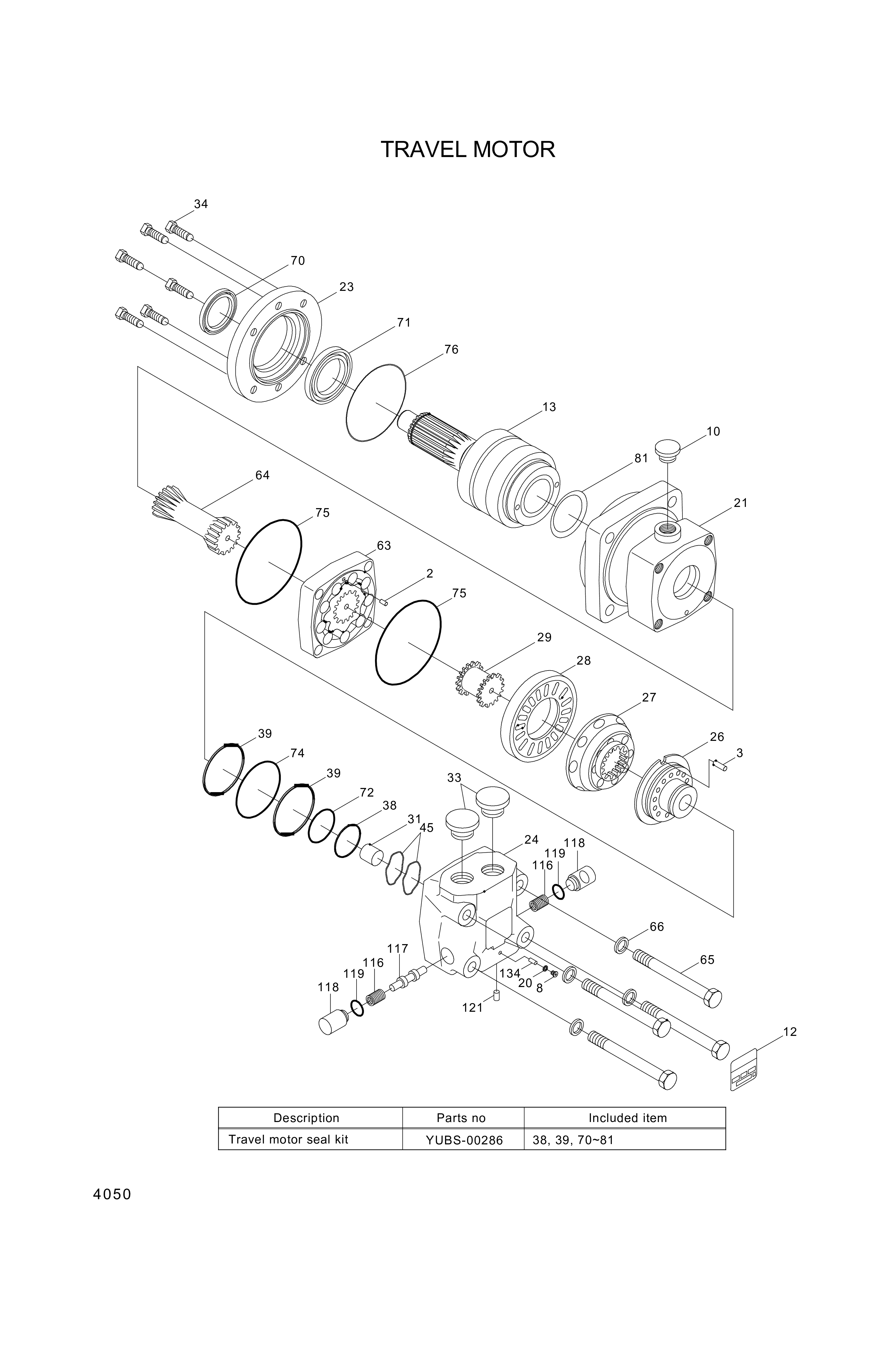 drawing for Hyundai Construction Equipment 681X0287 - Screw (figure 1)