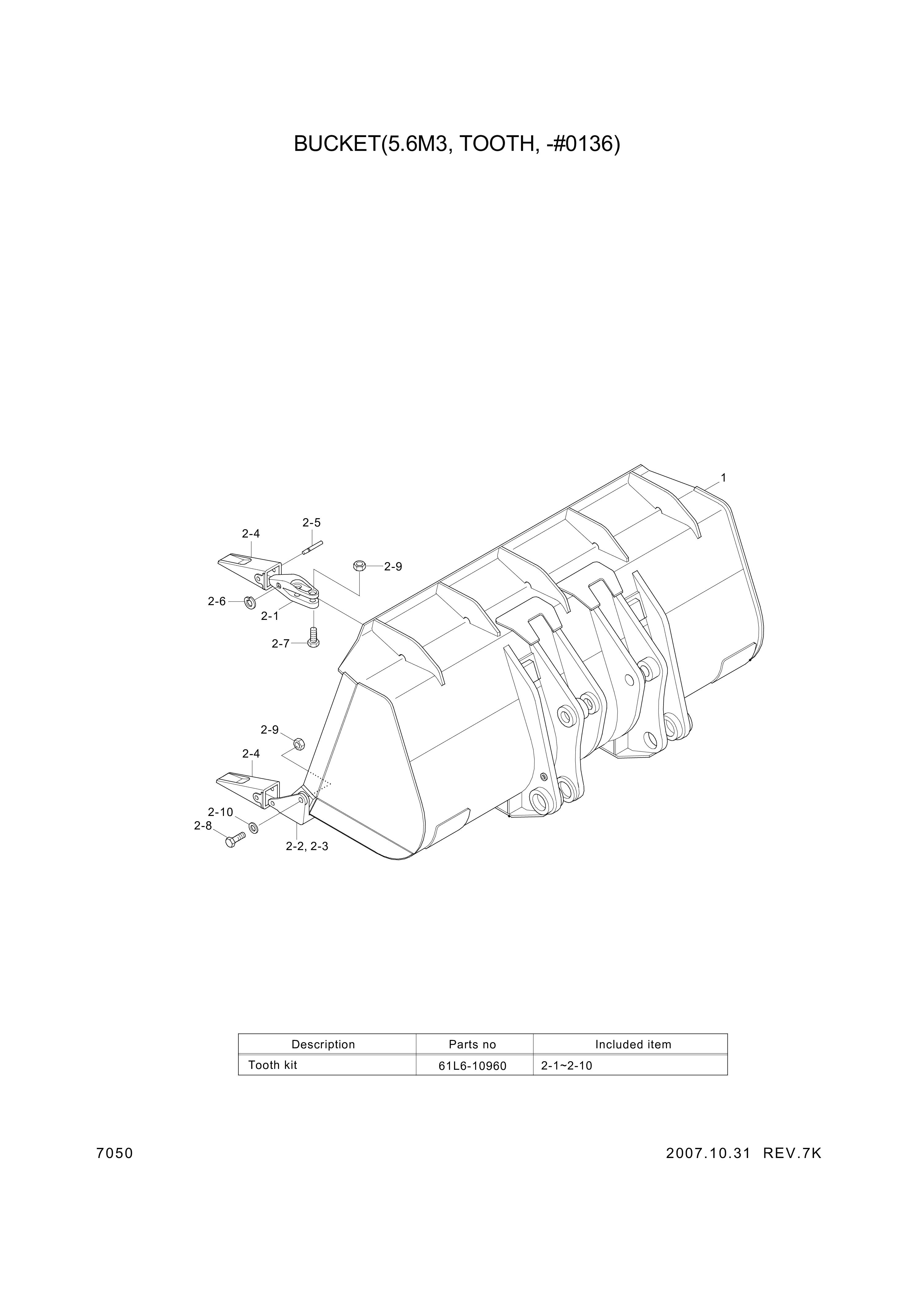 drawing for Hyundai Construction Equipment 61L6-00770BG - ADAPTER-TOOTH CT (figure 2)