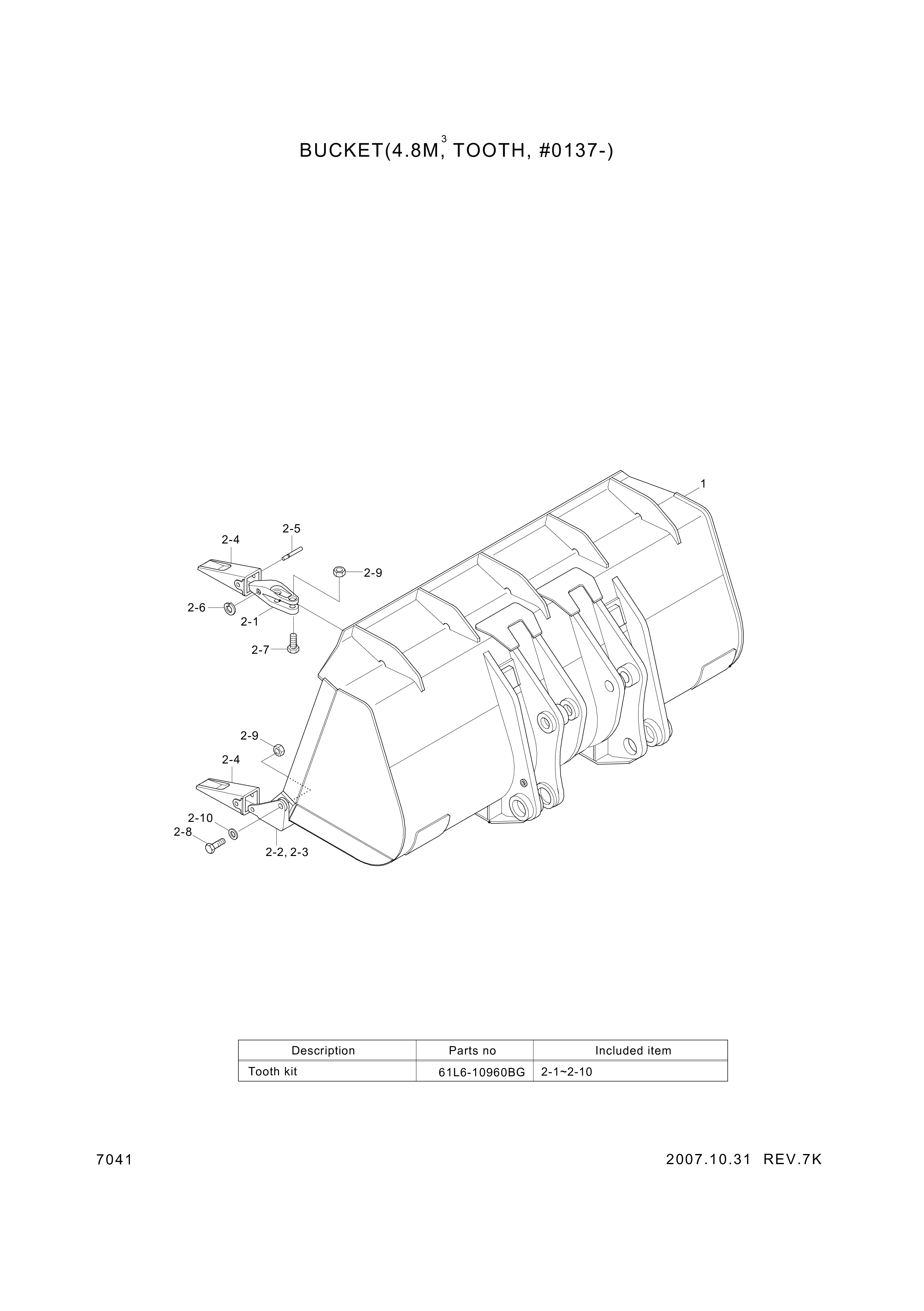 drawing for Hyundai Construction Equipment 61L6-00770BG - ADAPTER-TOOTH CT (figure 4)