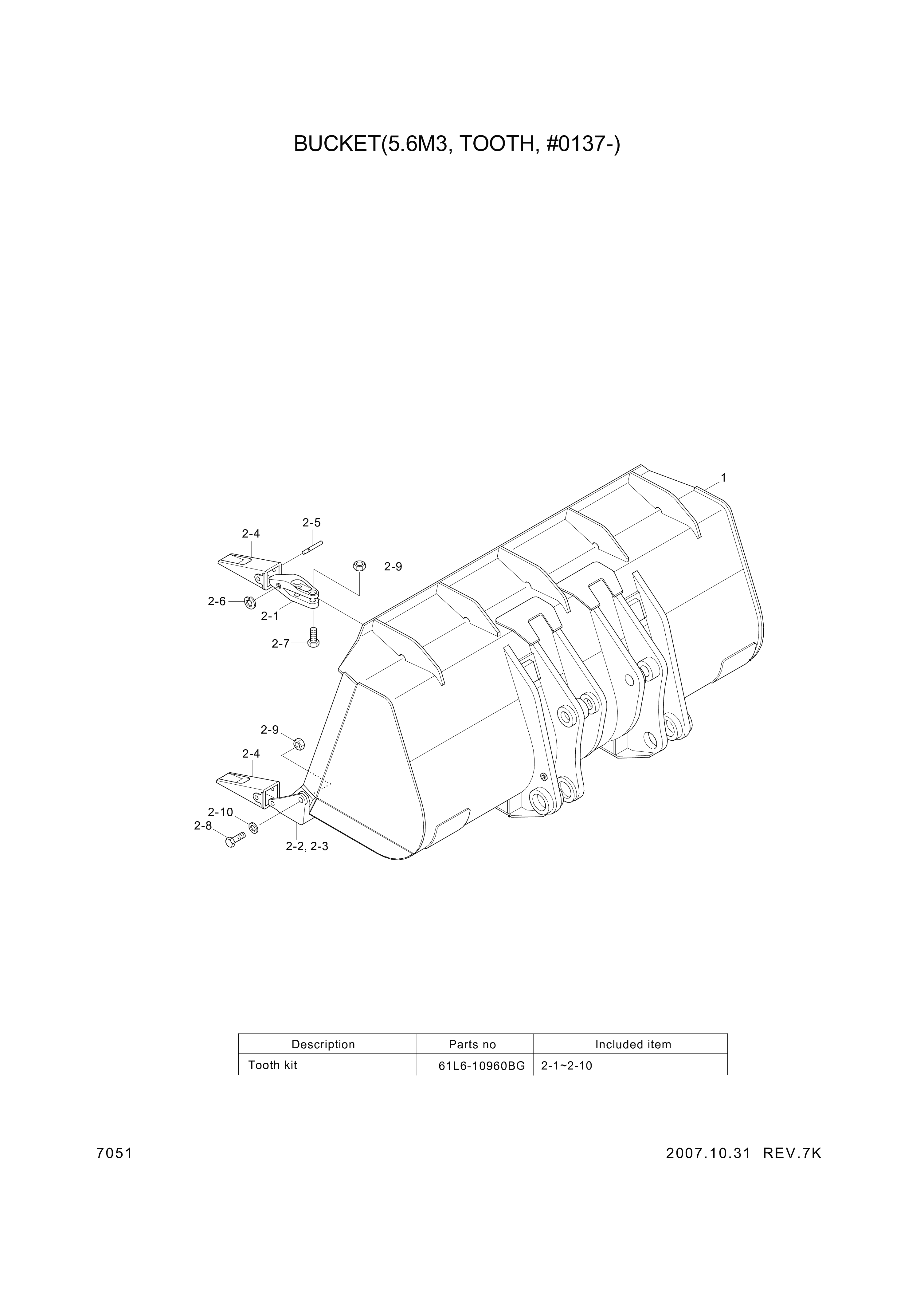 drawing for Hyundai Construction Equipment 61L6-00770BG - ADAPTER-TOOTH CT (figure 5)