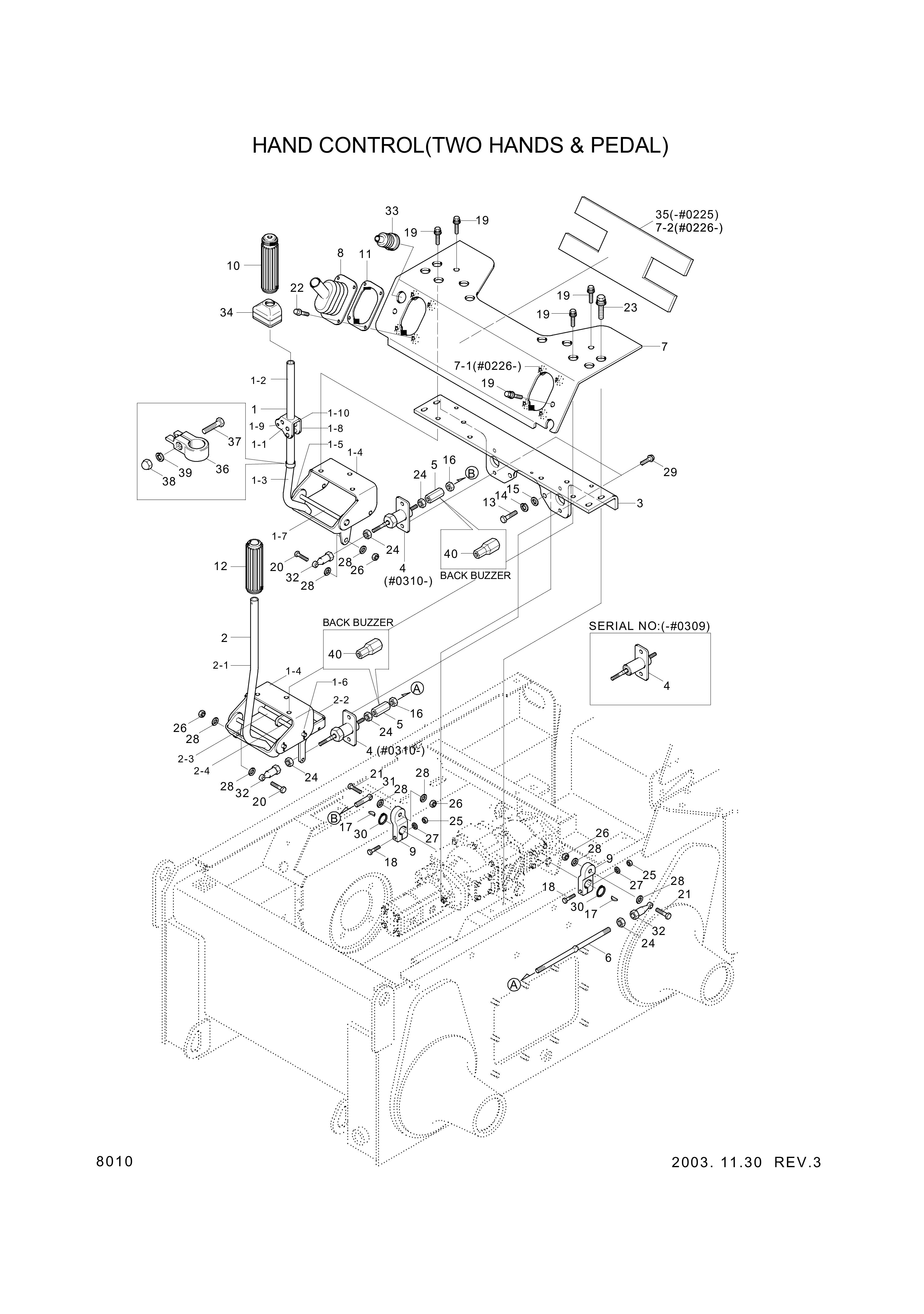 Technical drawing of Hyundai Construction Equipment S241-060000 NUT-HEX HD with dimensions and layout (figure 2)