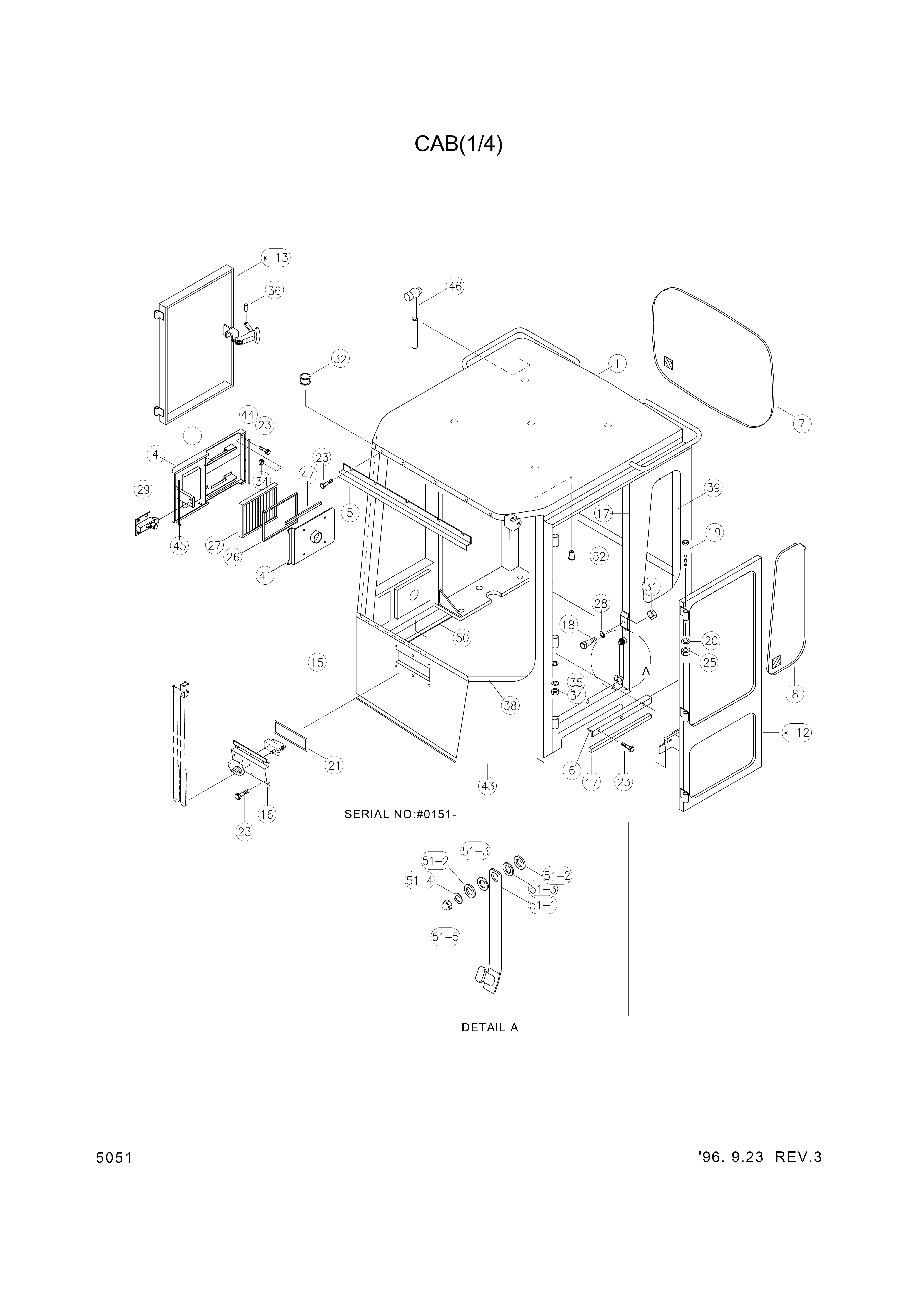 drawing for Hyundai Construction Equipment 24L3-9003 - ELECTRIC KIT-CABIN (figure 4)