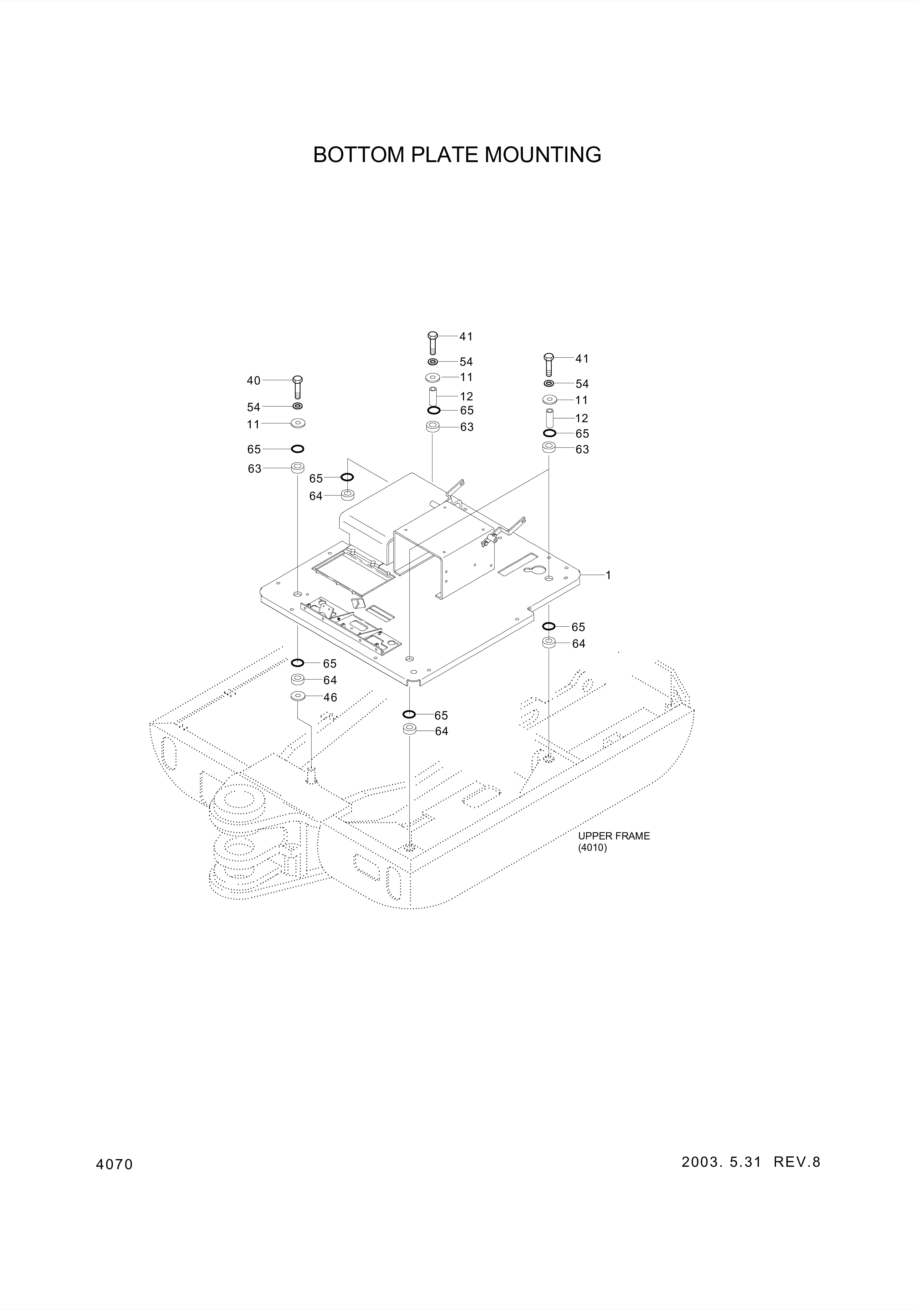 drawing for Hyundai Construction Equipment S394-035070 - SHIM-ROUND 3.0 (figure 1)