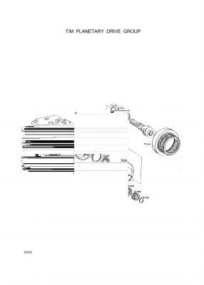 Technical drawing of Hyundai Construction Equipment 0630-502-032 RING-RETAINER with dimensions and layout (figure 2)