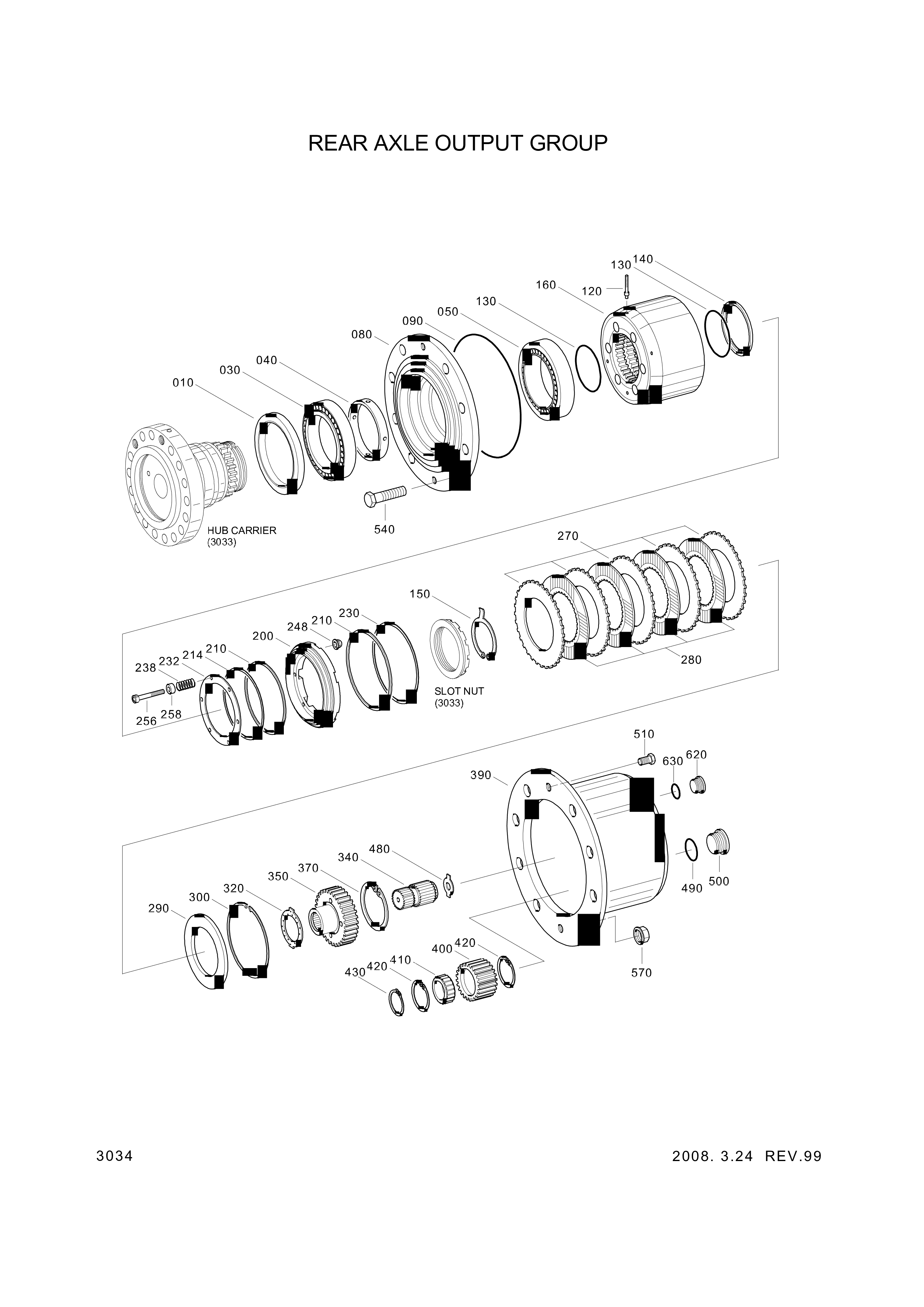 drawing for Hyundai Construction Equipment 0734-309-422 - CASSETTE RING (figure 3)