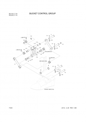 drawing for Hyundai Construction Equipment 61N6-11101-AS - PIN-JOINT (figure 1)
