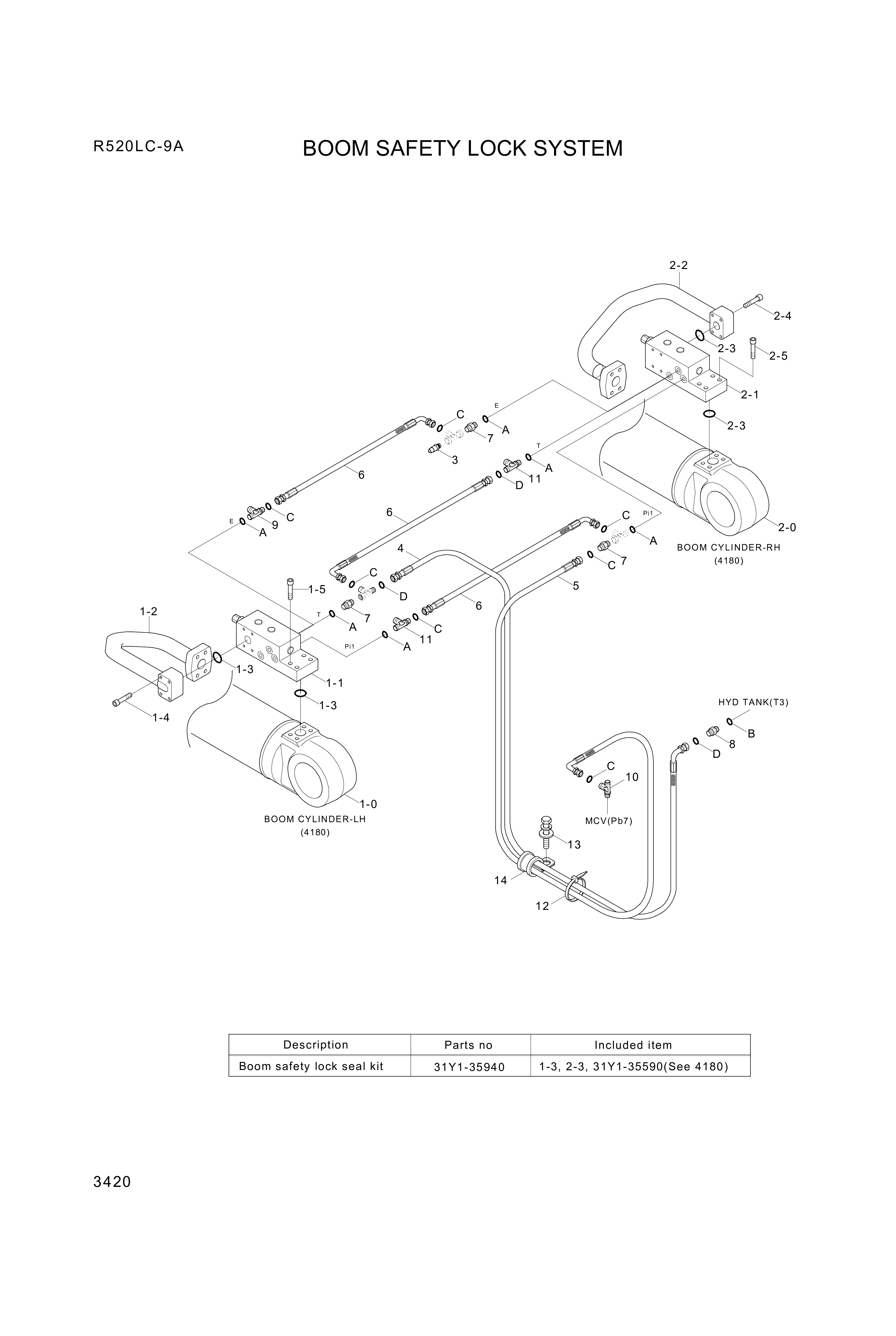 drawing for Hyundai Construction Equipment P930-062058 - HOSE ASSY-ORFS&THD (figure 3)