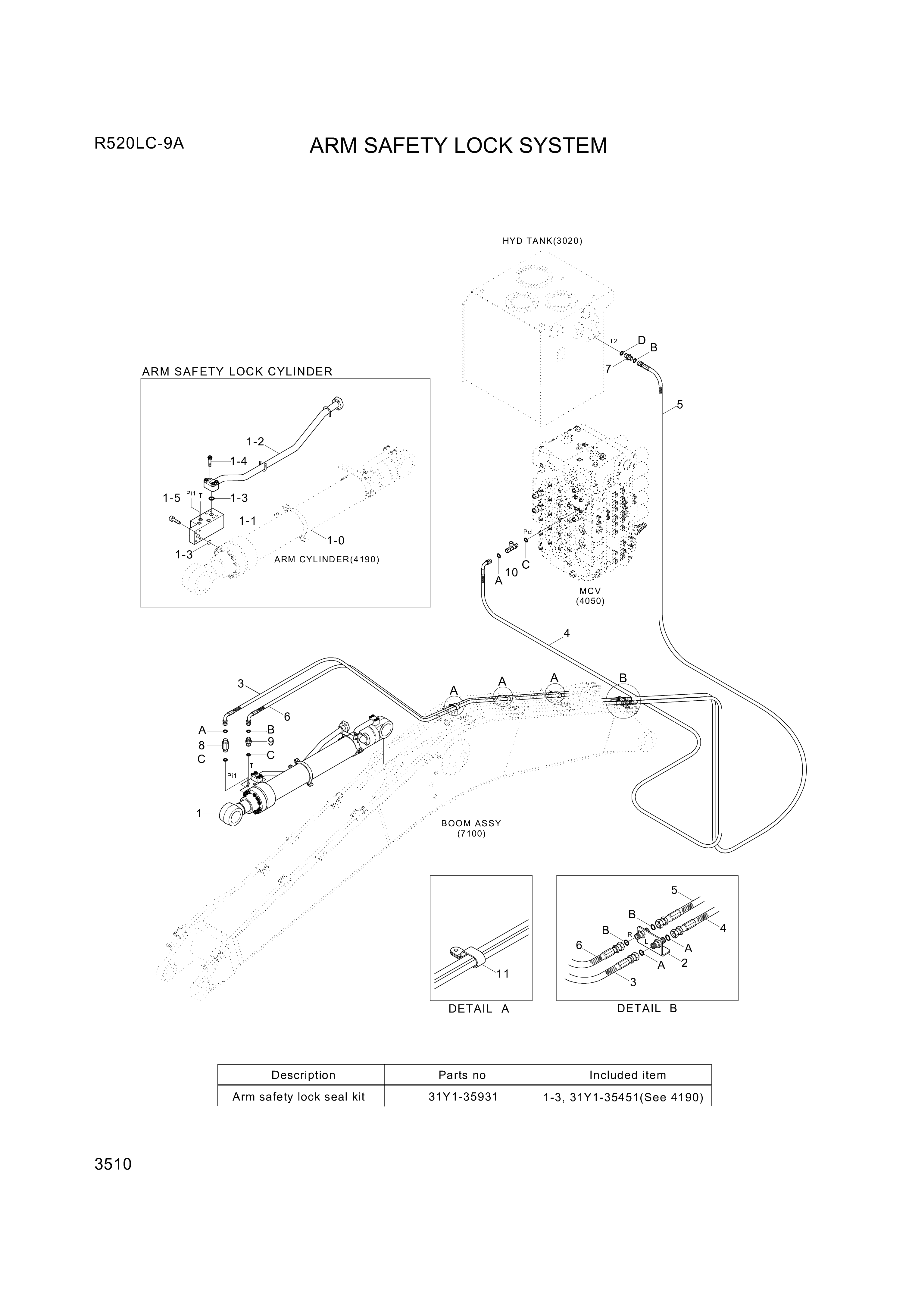 drawing for Hyundai Construction Equipment P930-062072 - HOSE ASSY-ORFS&THD (figure 3)