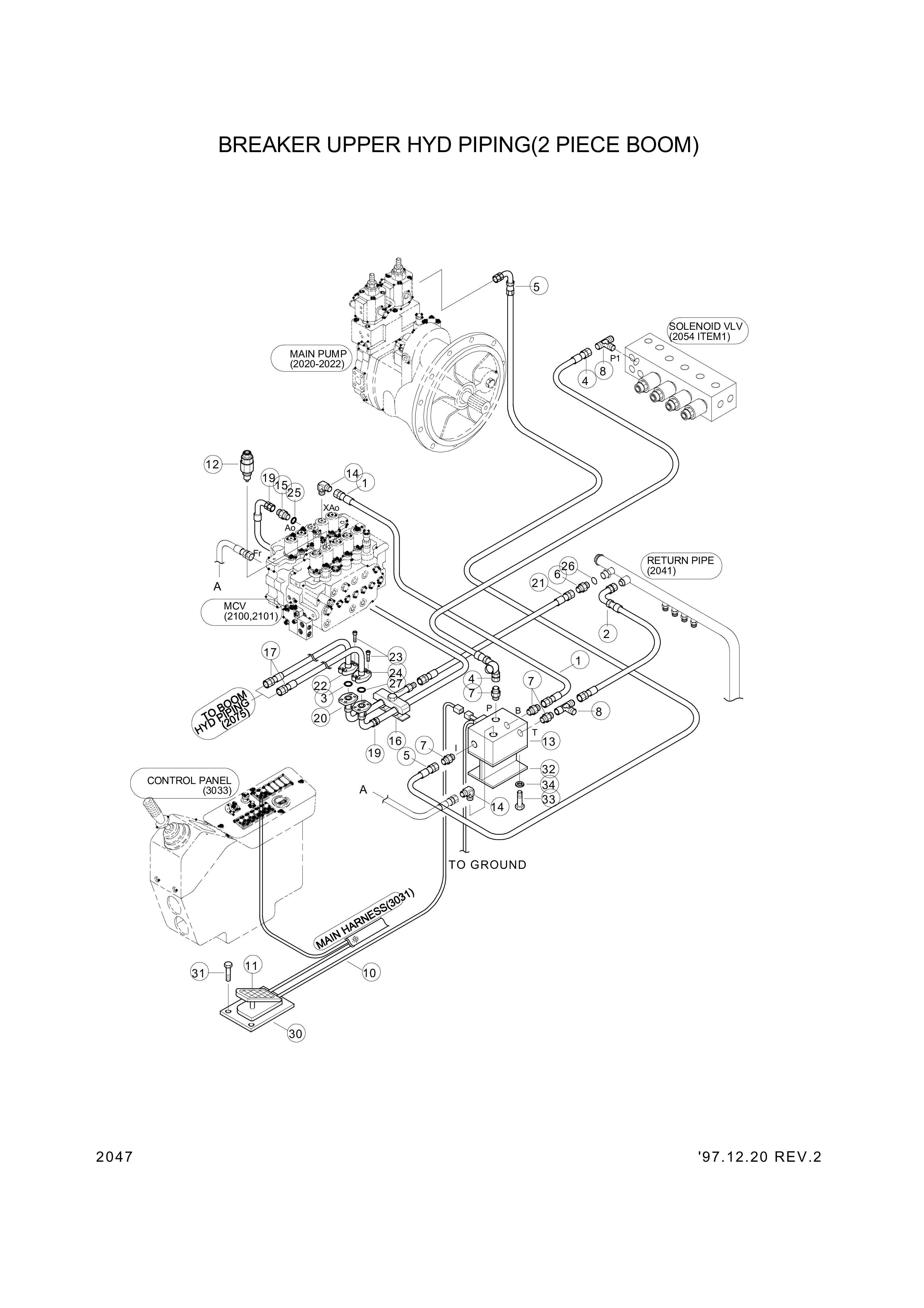 drawing for Hyundai Construction Equipment 013002-06020 - BOLT (figure 2)