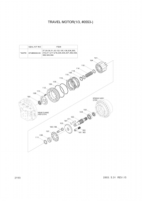Technical drawing of Hyundai Construction Equipment XKAH-00076 SPRING with dimensions and layout (figure 4)