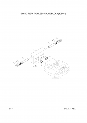 drawing for Hyundai Construction Equipment XKAH-00543 - RING-BACKUP (figure 3)