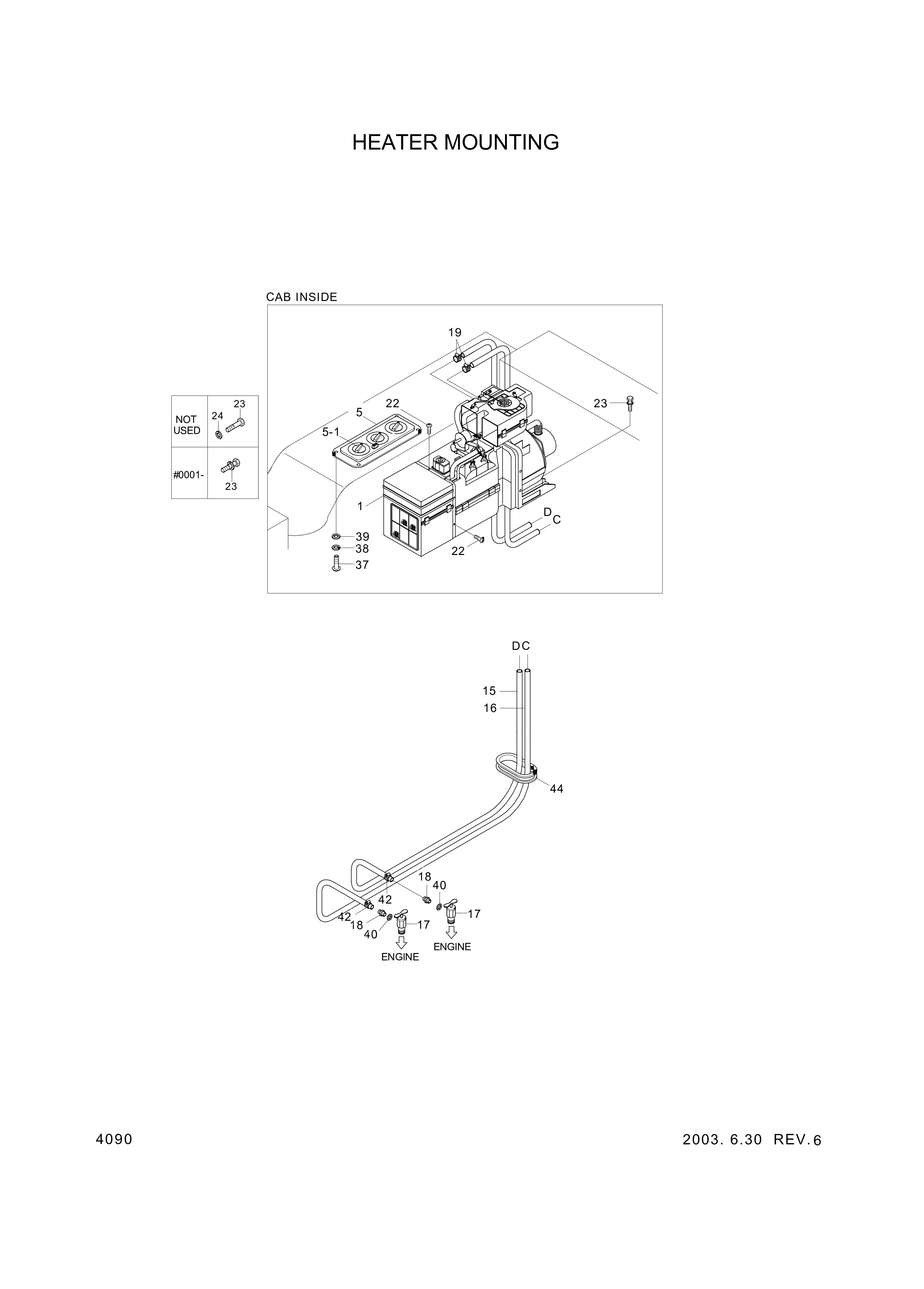 drawing for Hyundai Construction Equipment 34L4-01450 - GROMMET (figure 5)