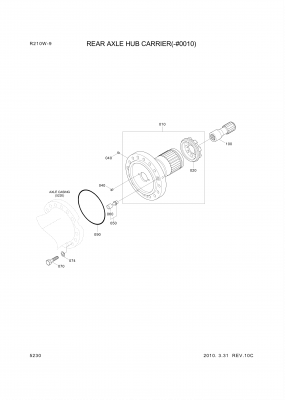 drawing for Hyundai Construction Equipment ZGAQ-02202 - SCREW-HEX (figure 2)